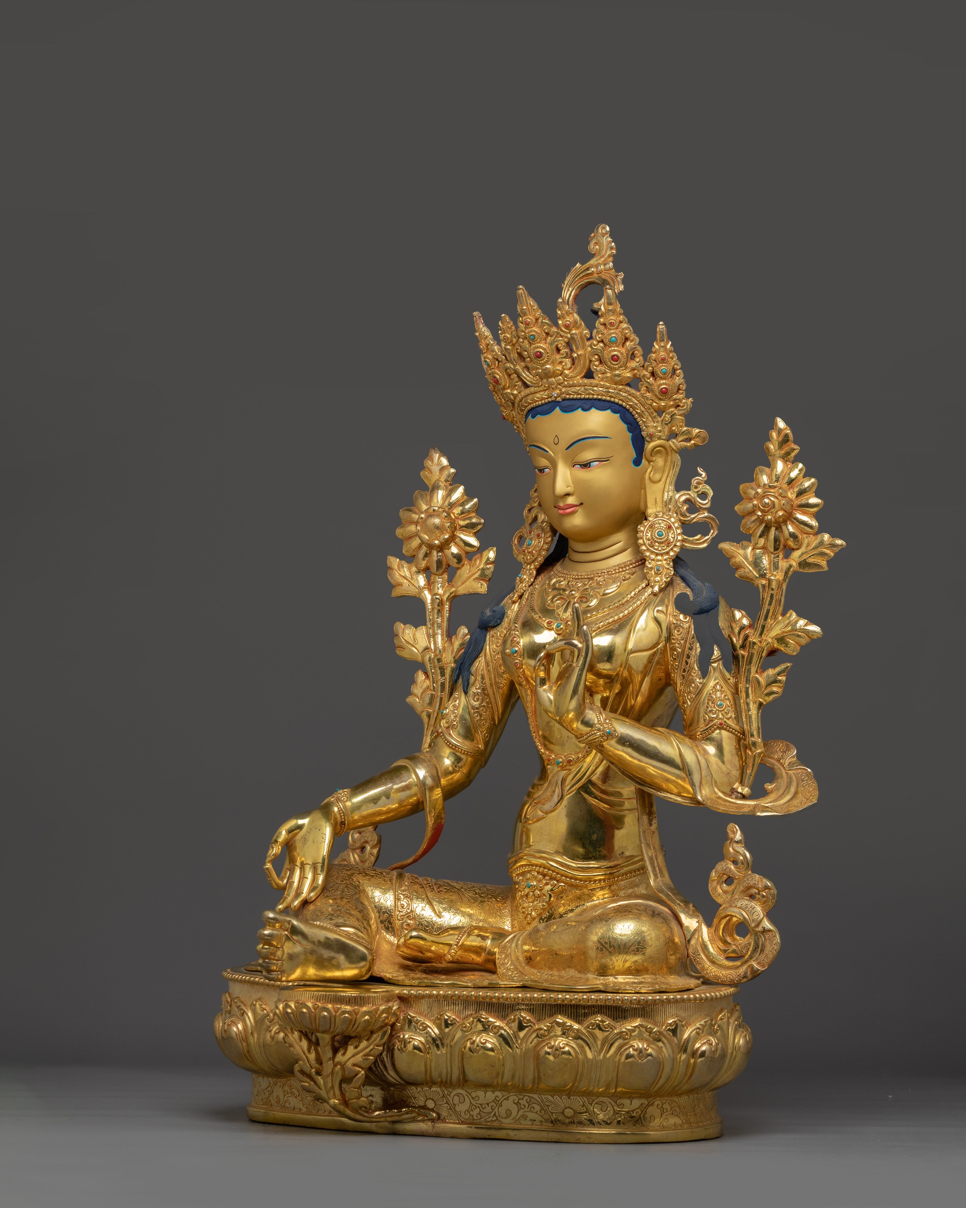 Green Tara: Peaceful Figure | Enlightenment Goddess