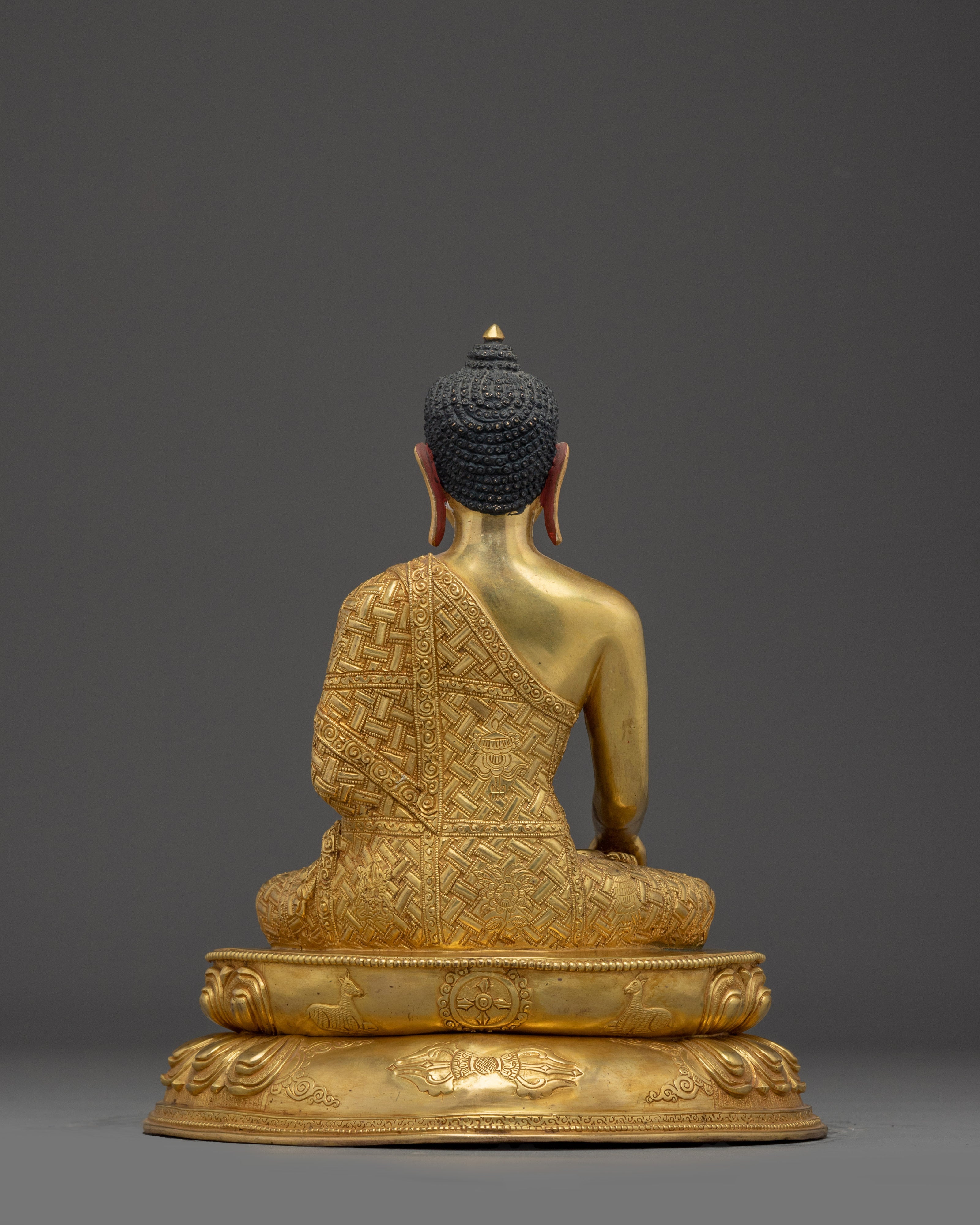 24K gold Shakyamuni Buddha statue in copper | Meditation, Altar, & Home Shrine Decor