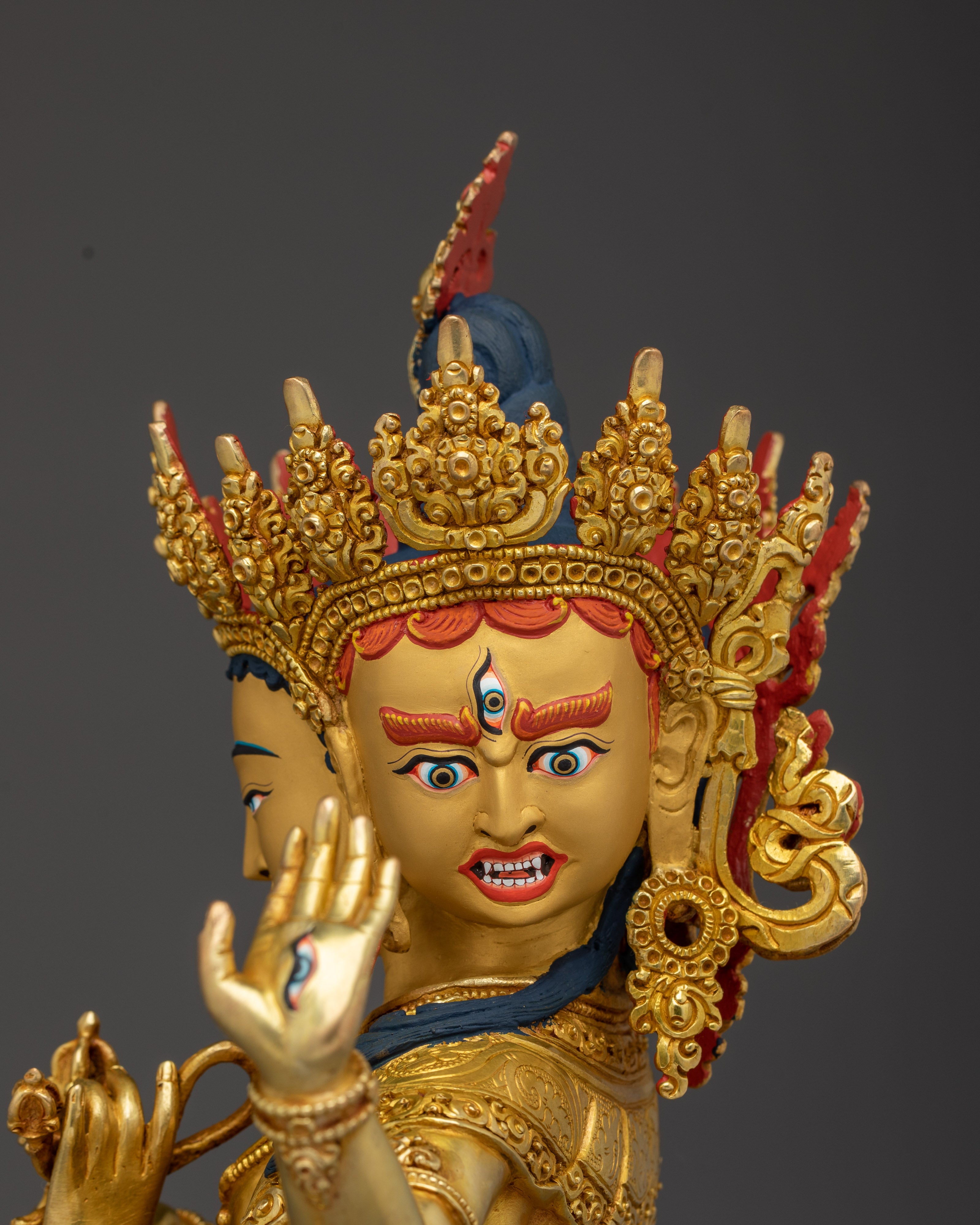 Three-Faced Namgyalma Statue | Enlightenment Goddess