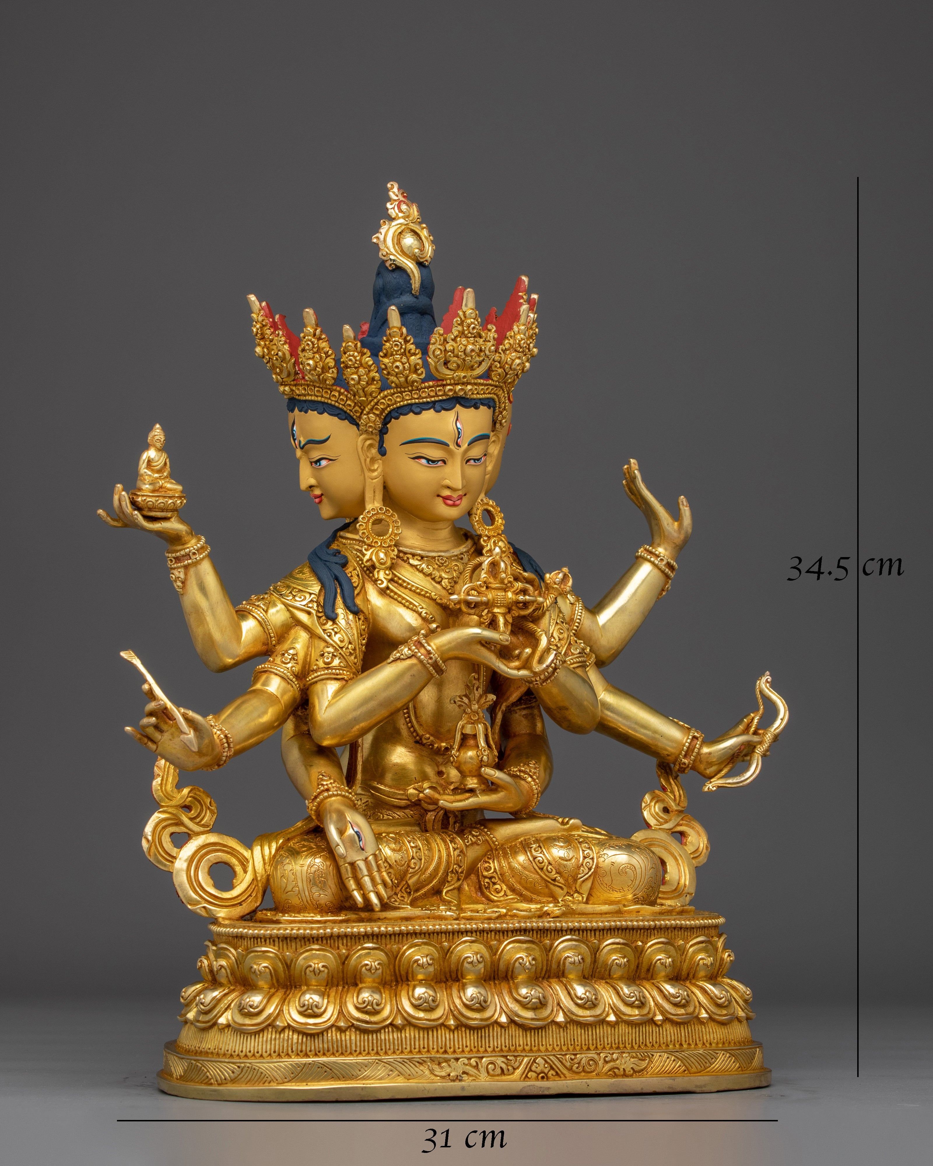 three-faced-namgyalma-statue