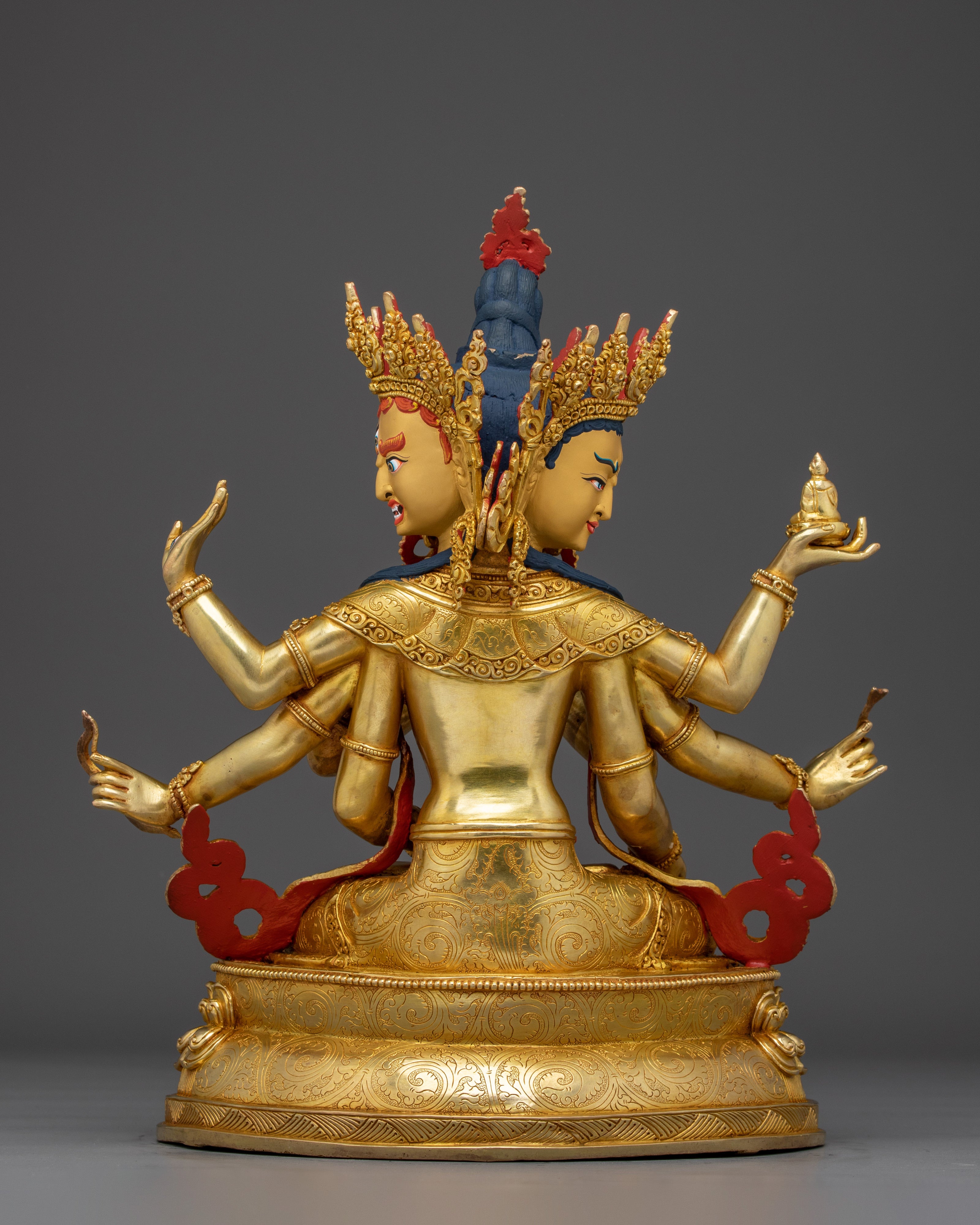 Three-Faced Namgyalma Statue | Enlightenment Goddess