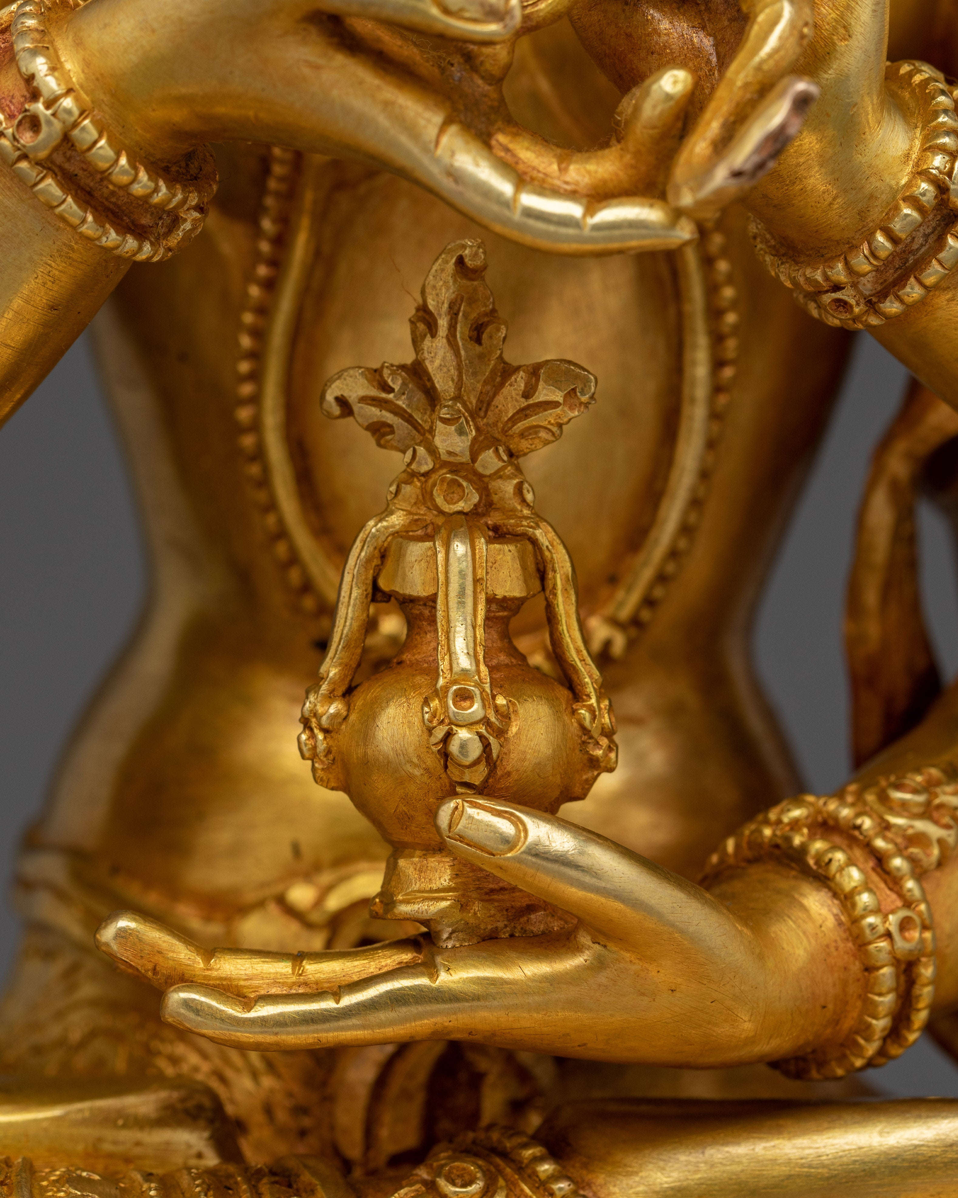 Three-Faced Namgyalma Statue | Enlightenment Goddess