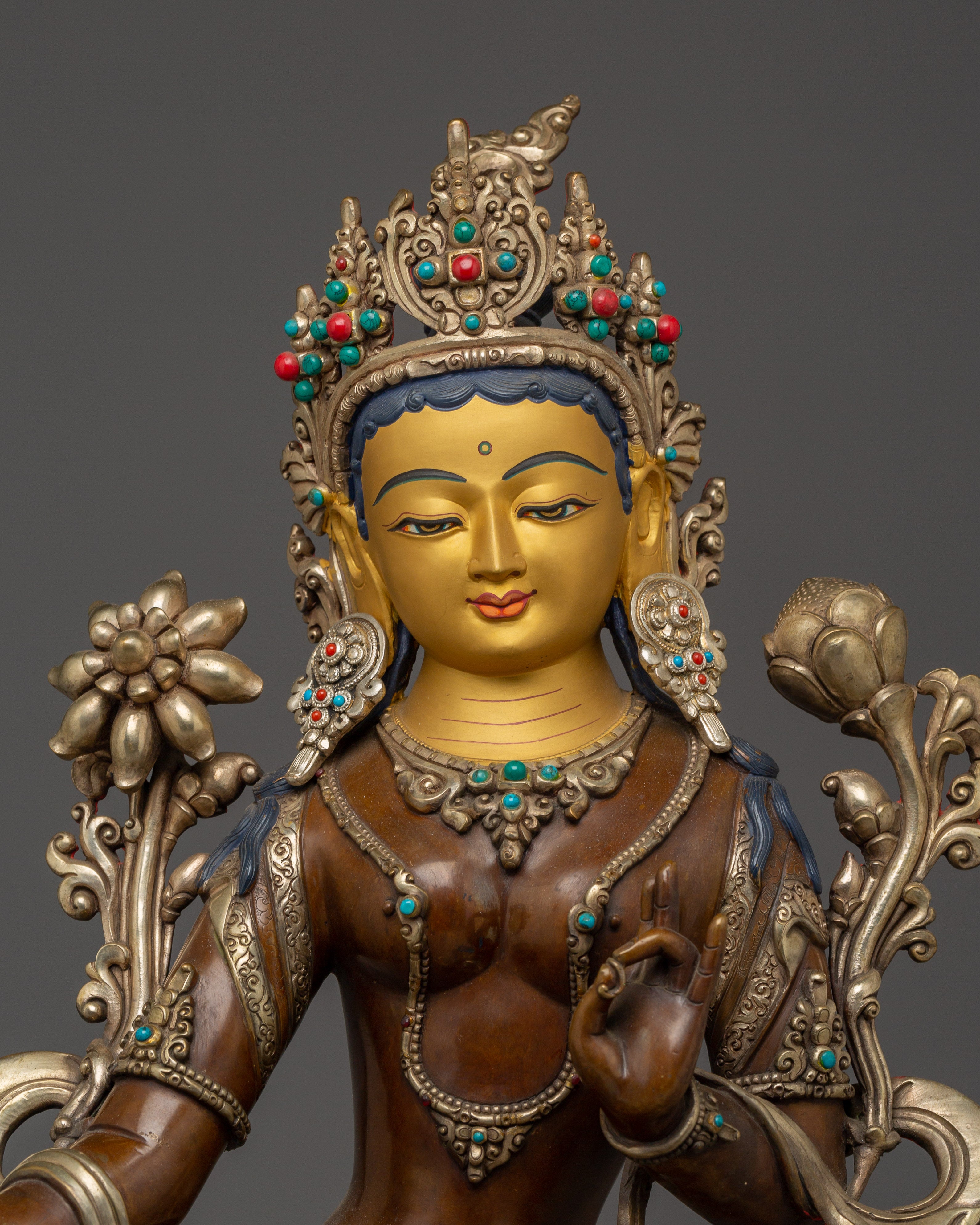 Buddhist Revered Compassionate Deity Green Tara | Shyama Tara Artwork