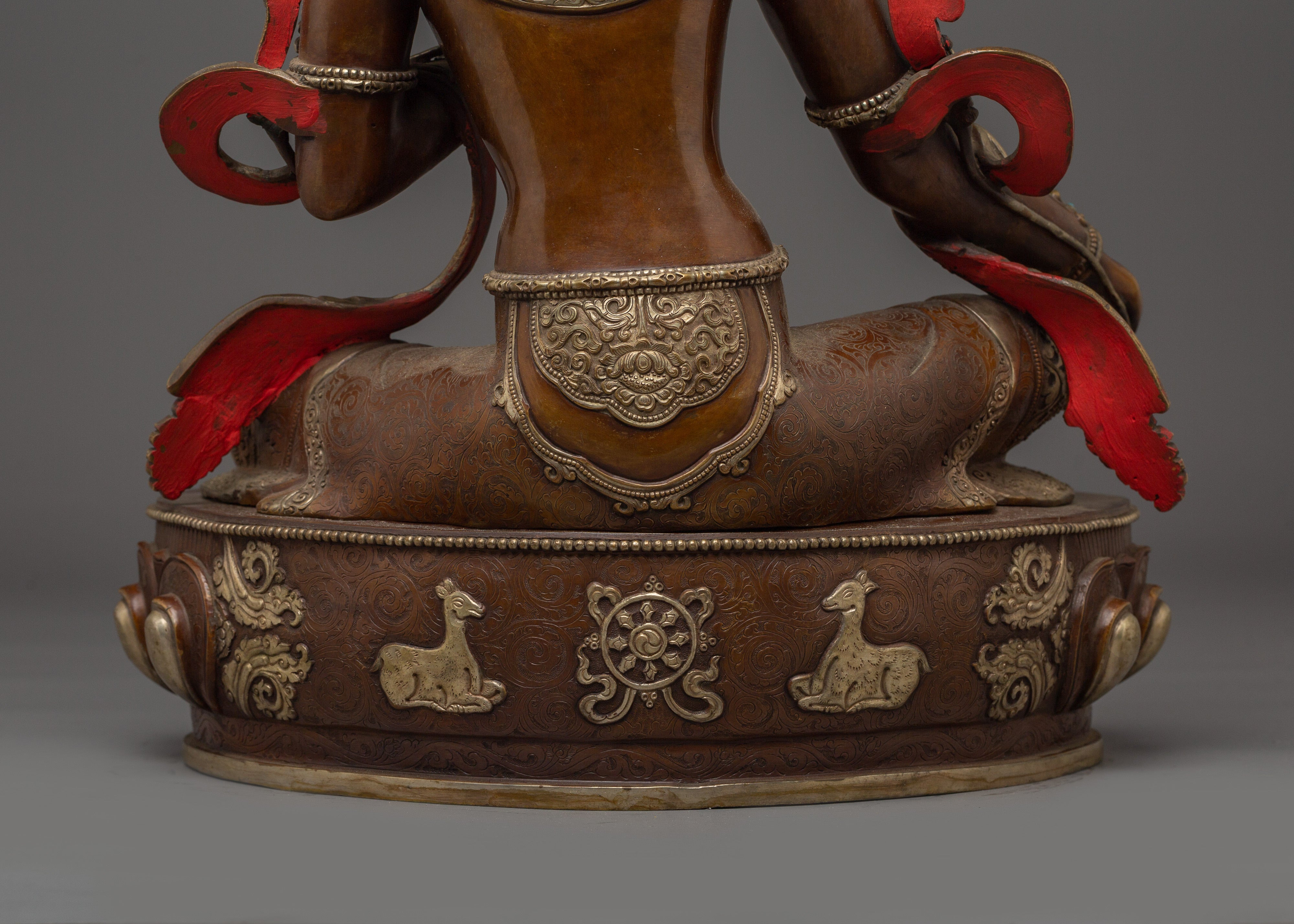 Buddhist Revered Compassionate Deity Green Tara | Shyama Tara Artwork