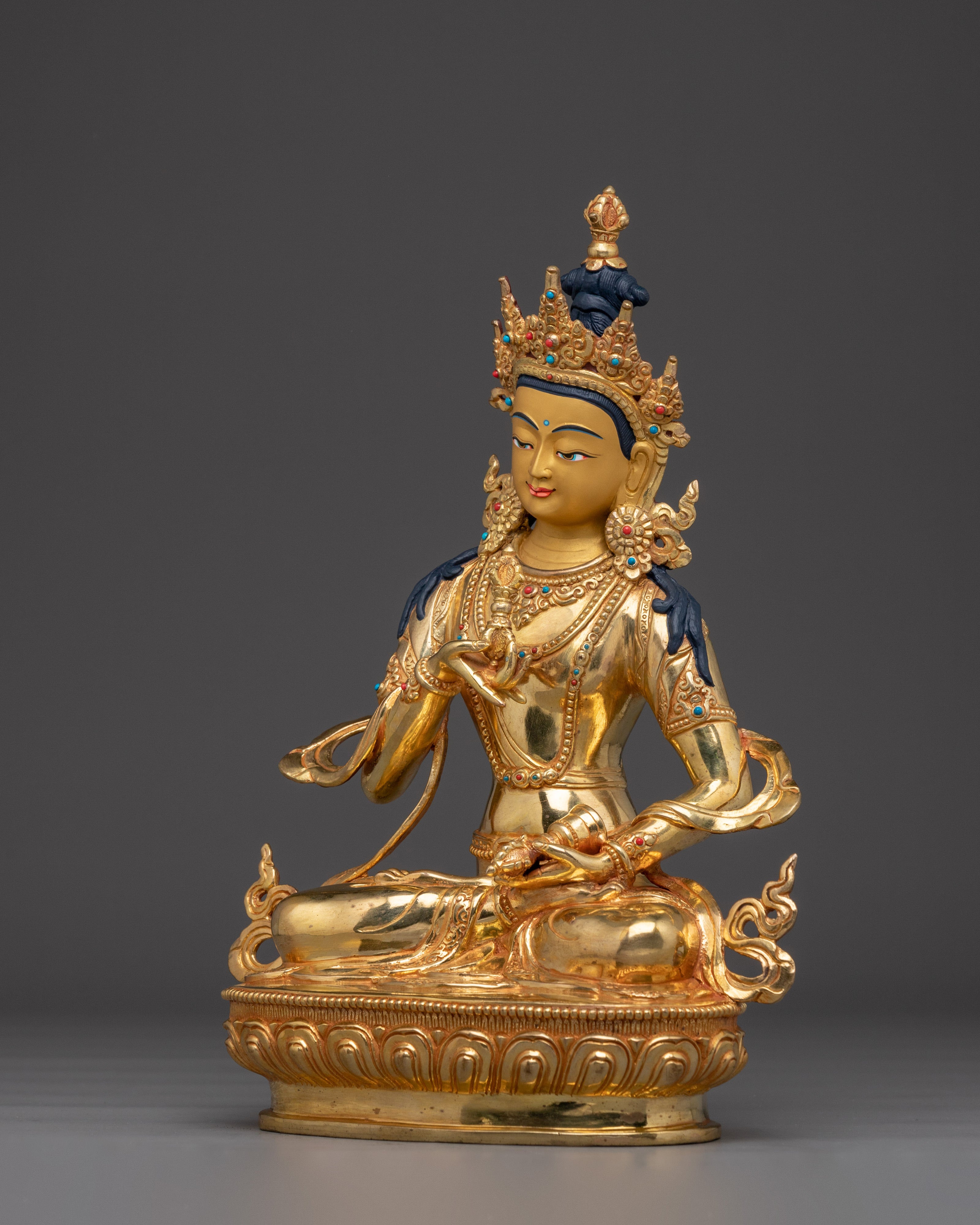 Golden statue of Vajrasattva | Dorje Sempa - Embodiment of Purification
