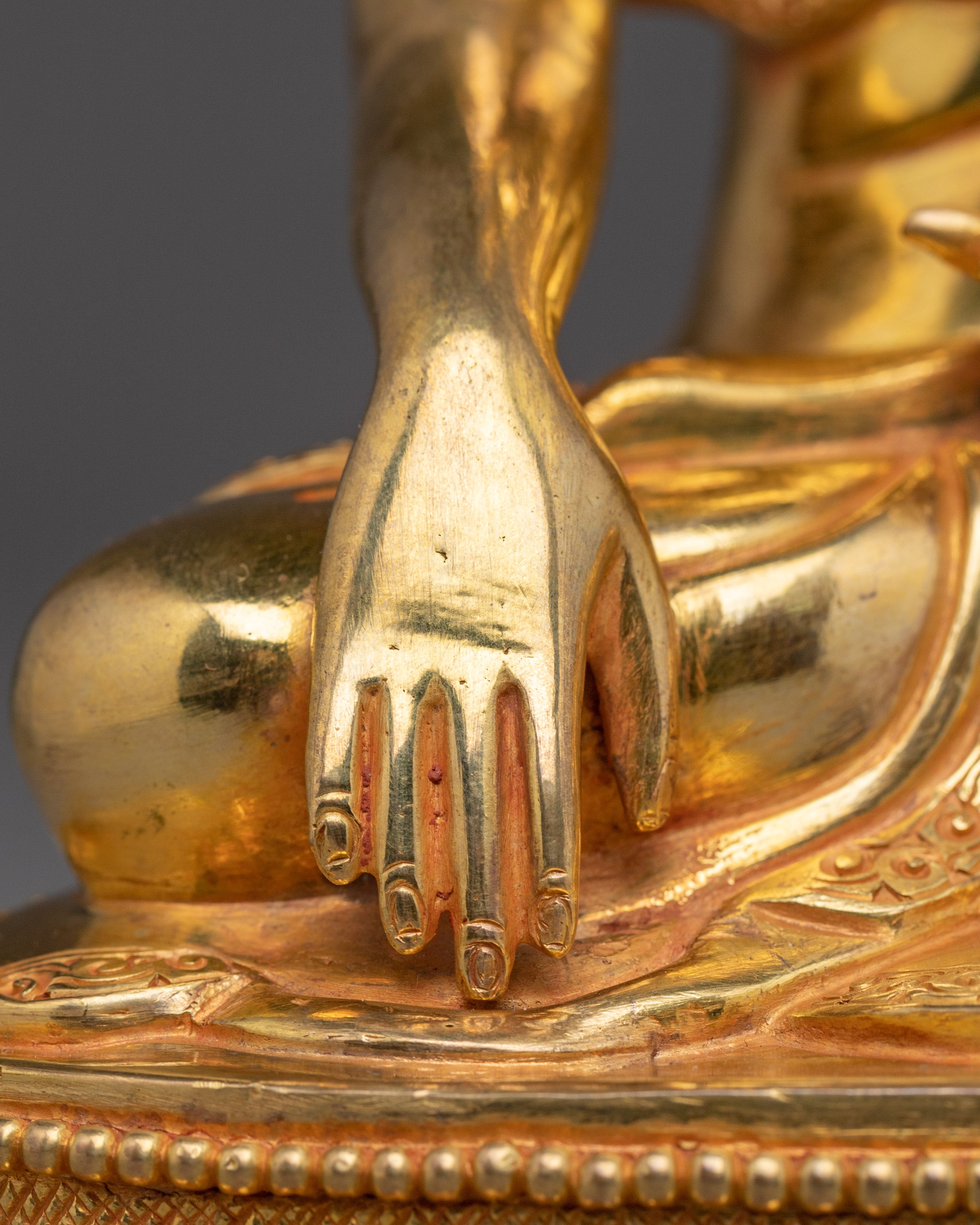 Golden Statue of Historical Gautama Buddha | Shakyamuni Buddha Artwork