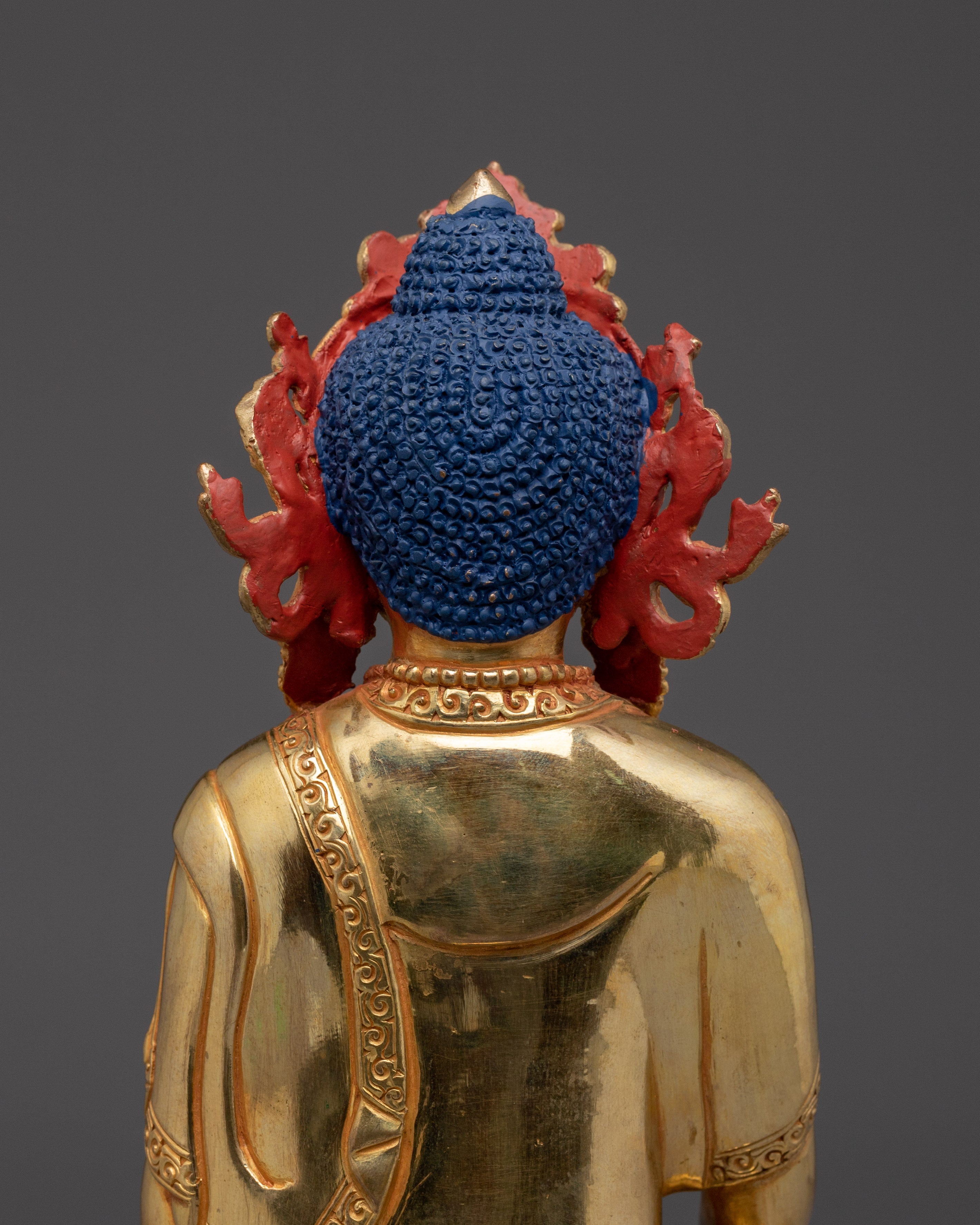 Golden Statue of Historical Gautama Buddha | Shakyamuni Buddha Artwork