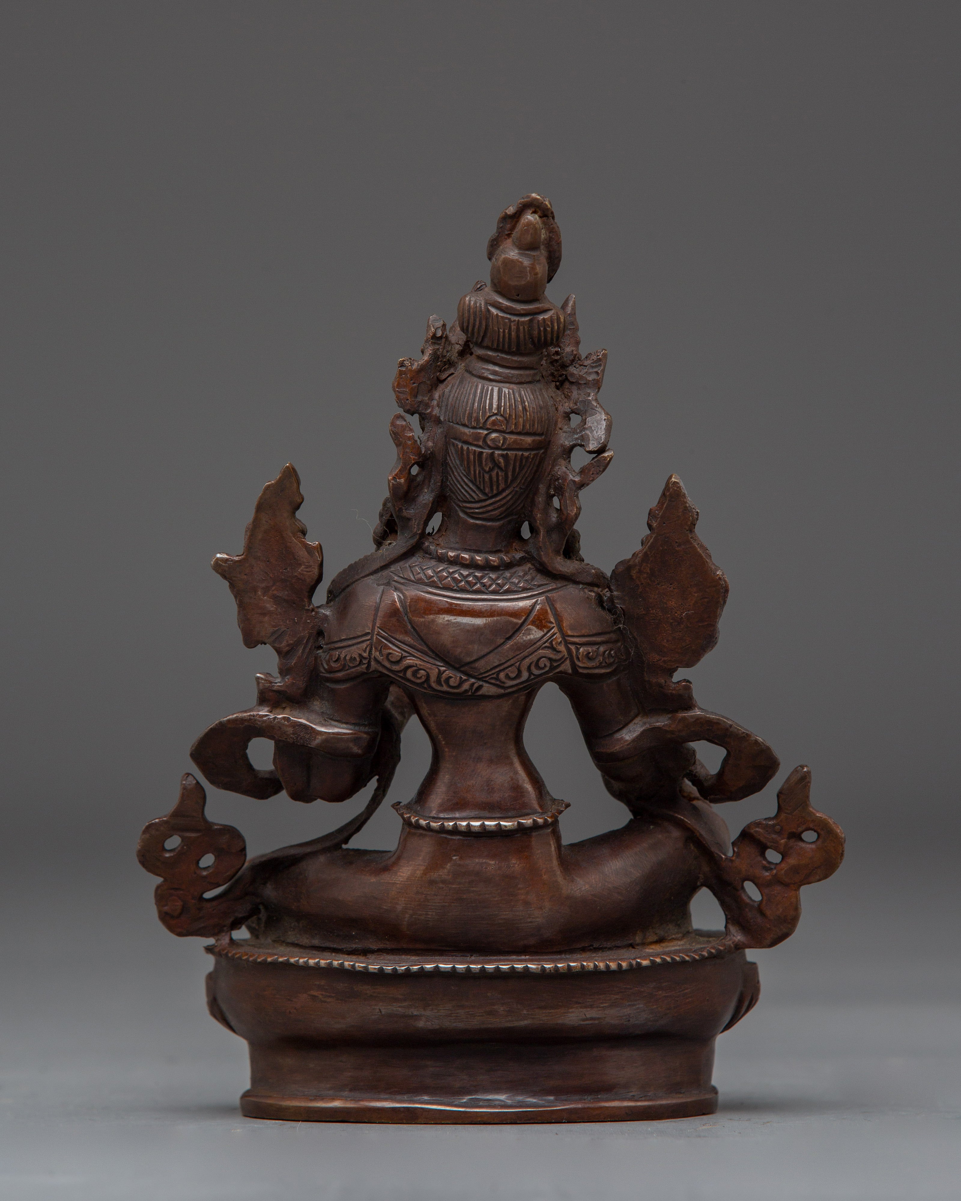 Oxidized Statue of Green Tara | Mother of Liberation