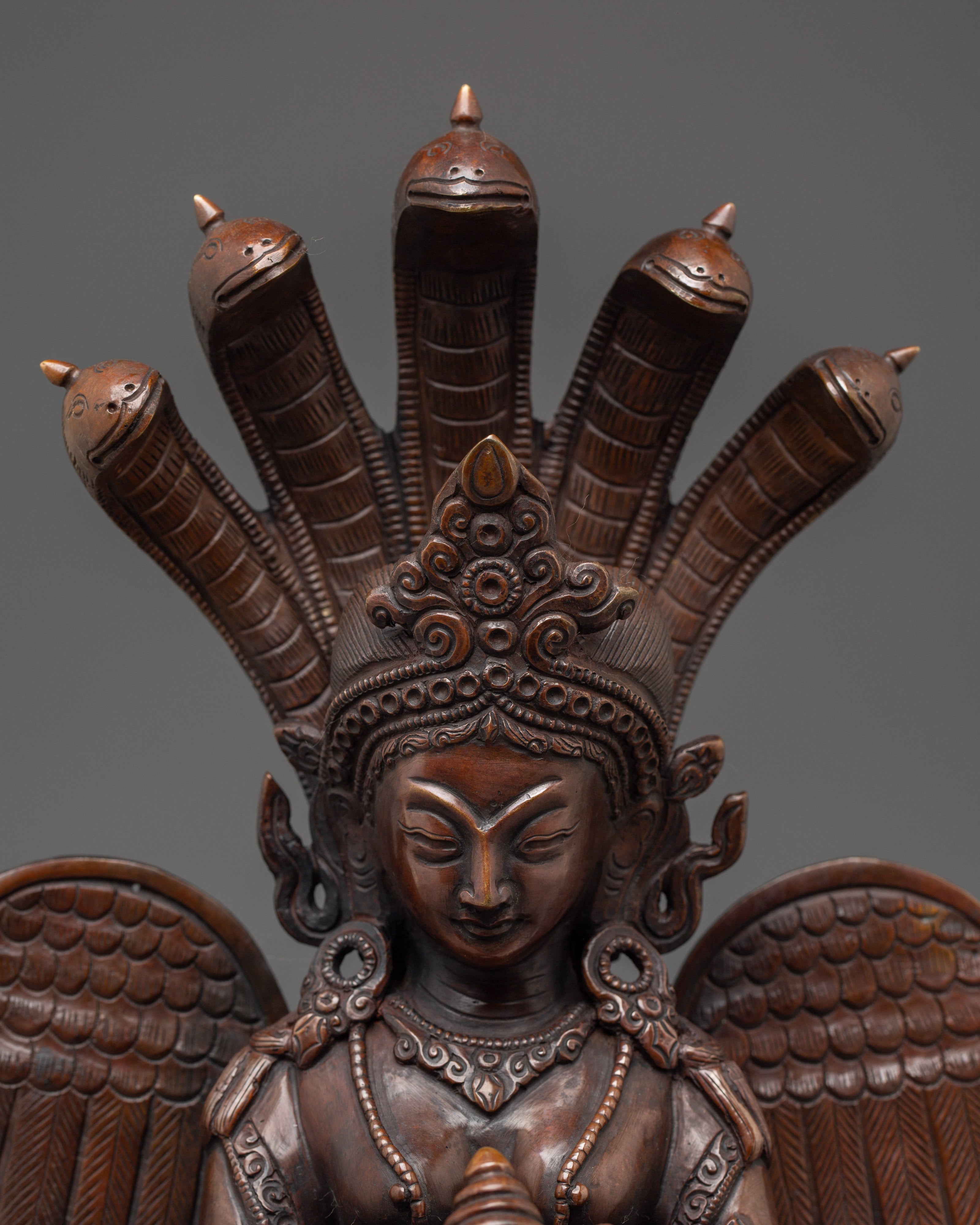 Naagkanya Oxidized Copper Statue | Guardian of Esoteric Teachings