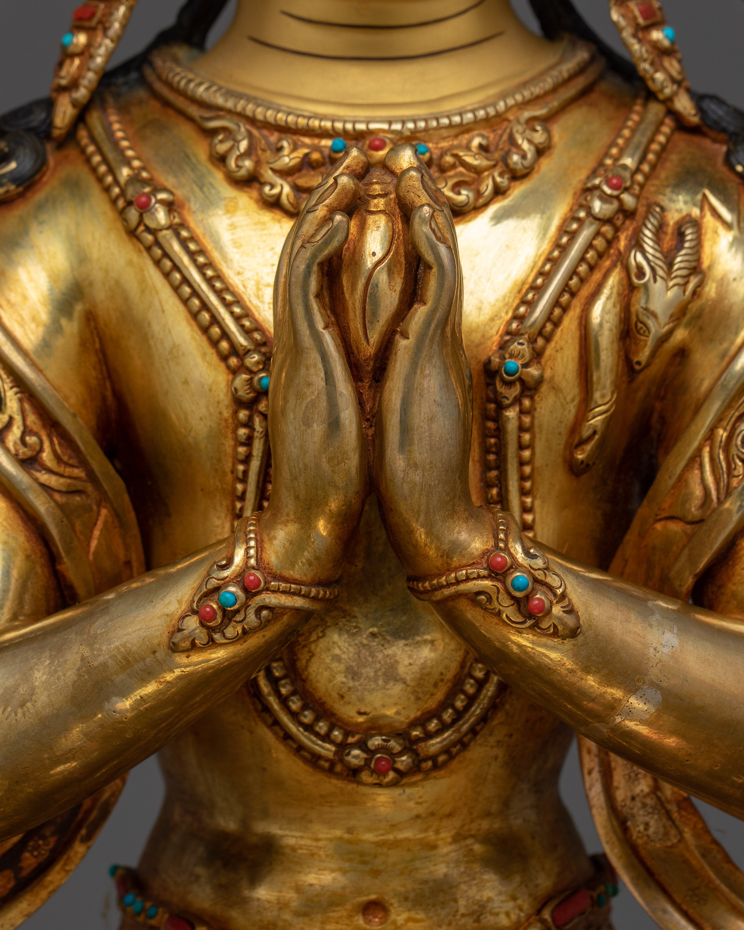 Divine Four-armed Chenrezig Statue | Avalokiteshvara - Bodhisattva of Compassion
