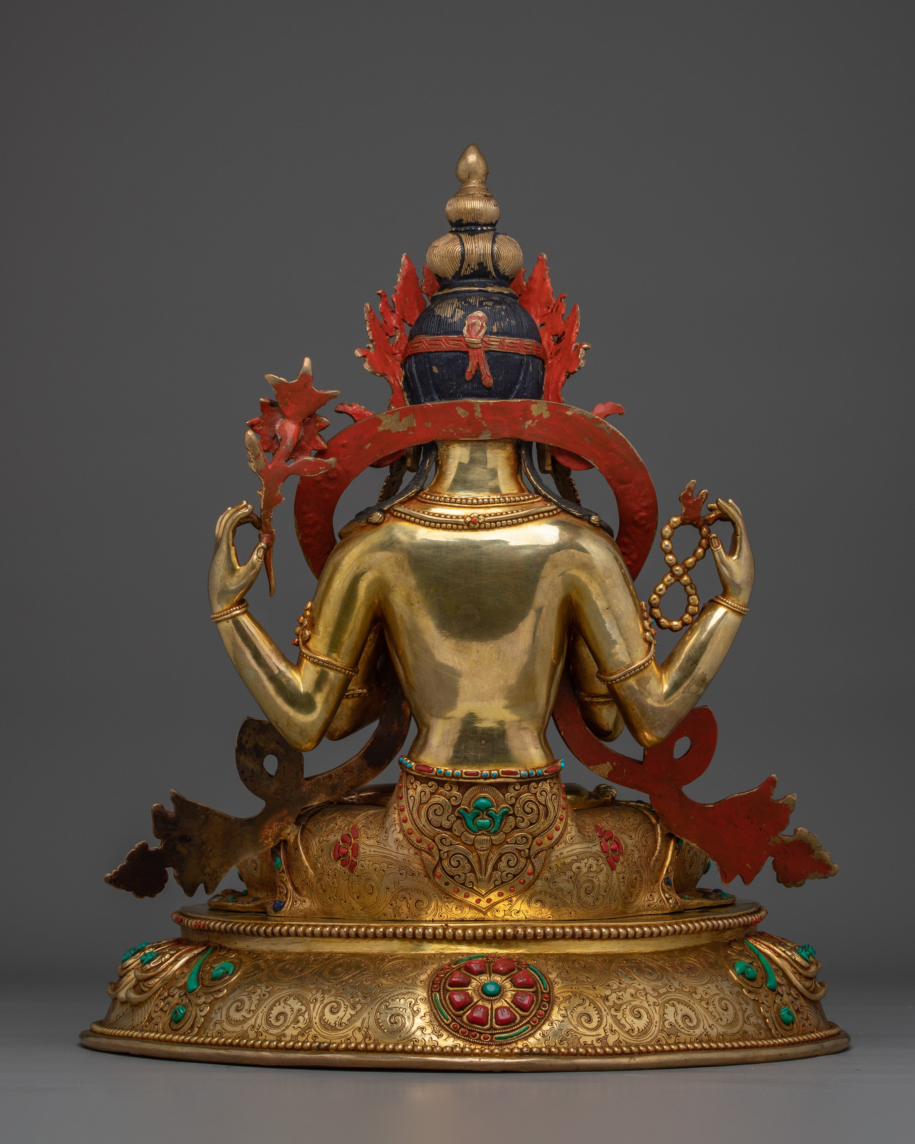 Divine Four-armed Chenrezig Statue | Avalokiteshvara - Bodhisattva of Compassion
