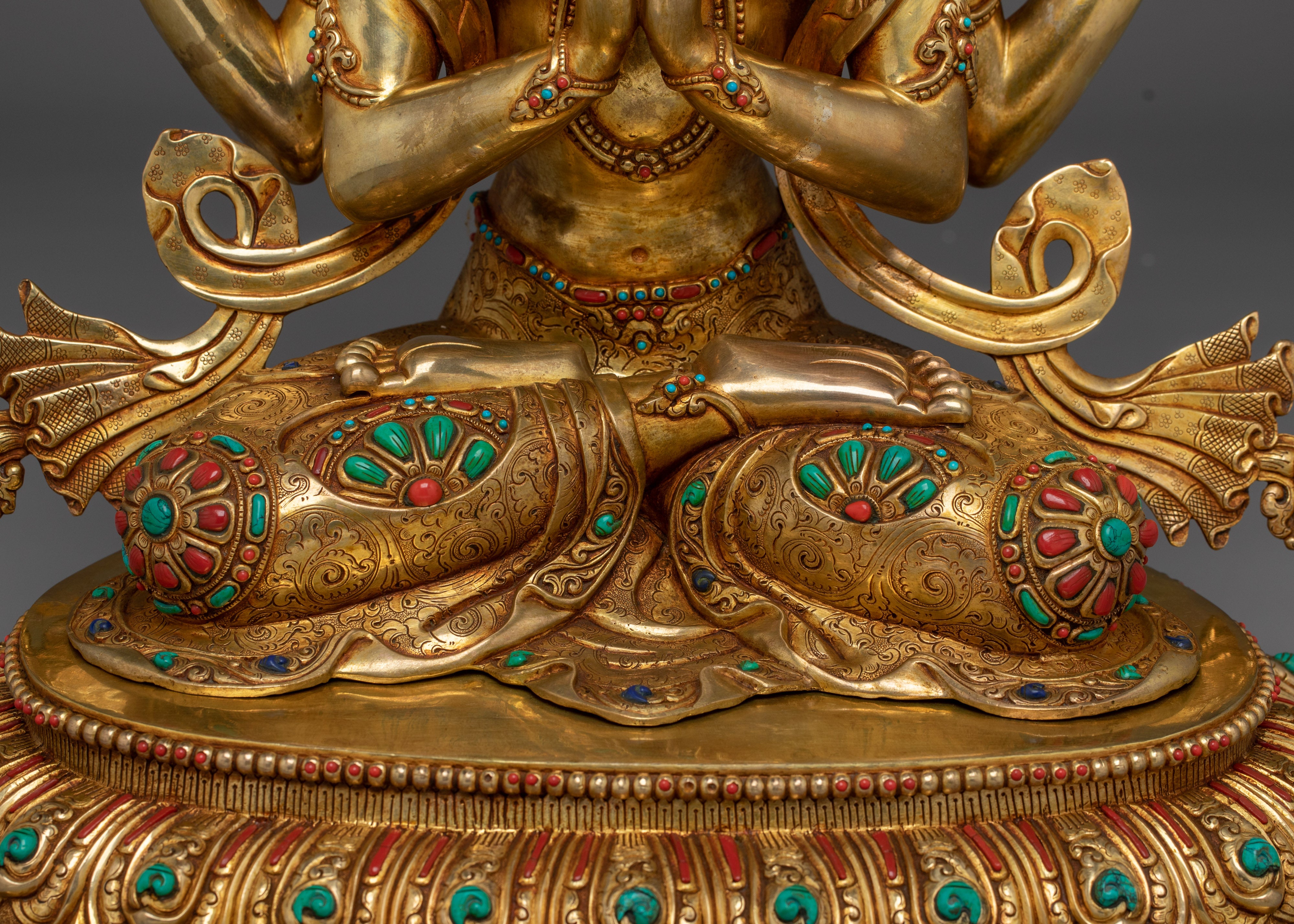 Divine Four-armed Chenrezig Statue | Avalokiteshvara - Bodhisattva of Compassion