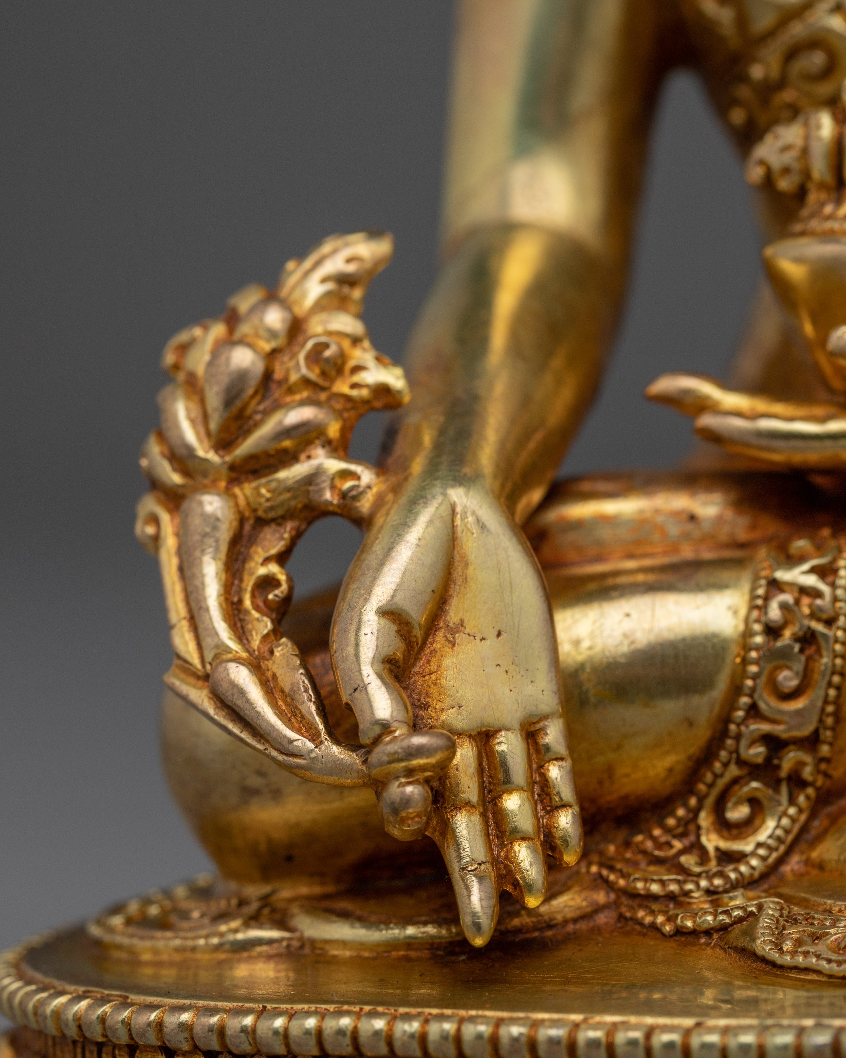 Handmade Great Healer Medicine Buddha Art | Home Decor for Longevity and Peace