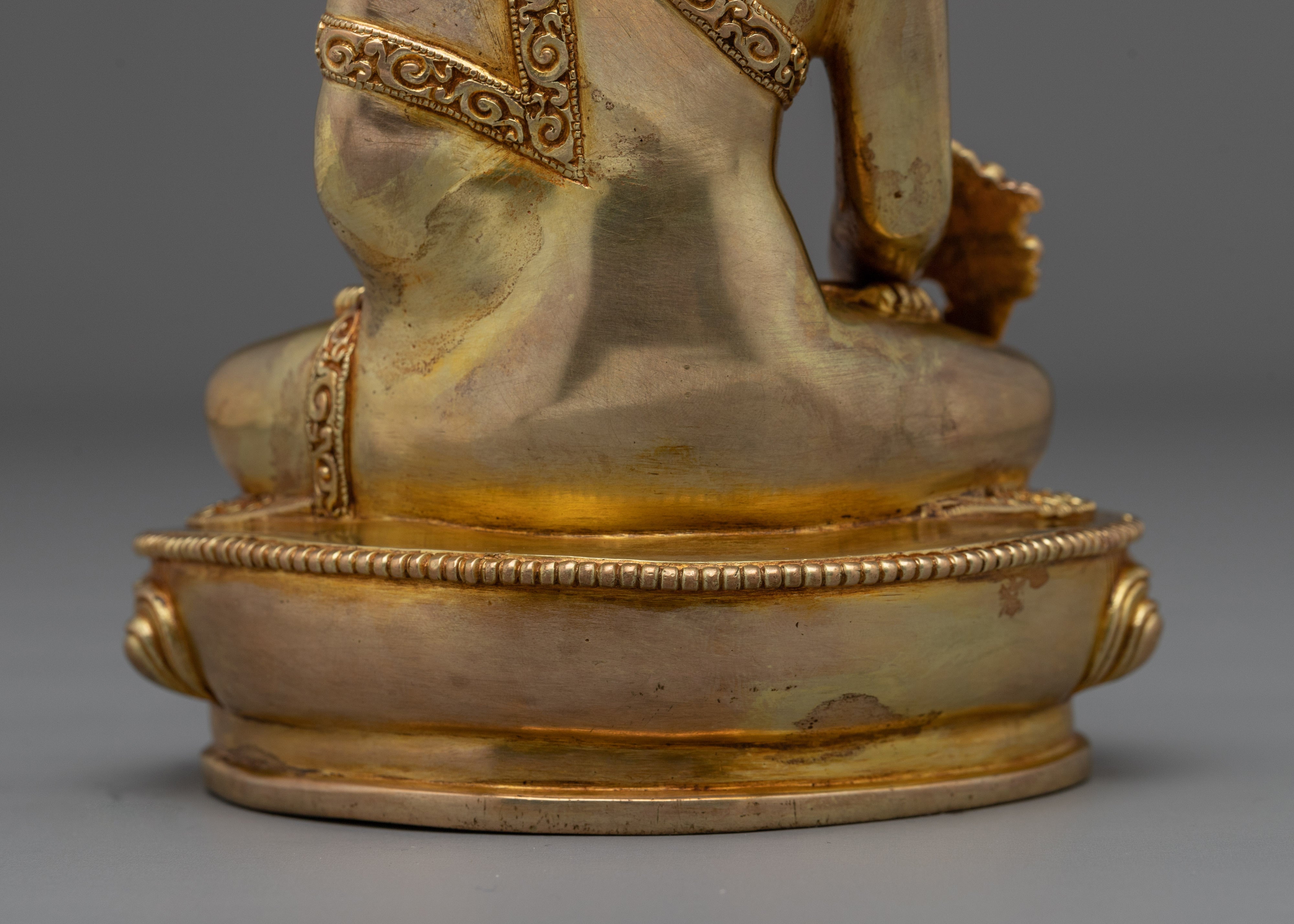 Handmade Great Healer Medicine Buddha Art | Home Decor for Longevity and Peace