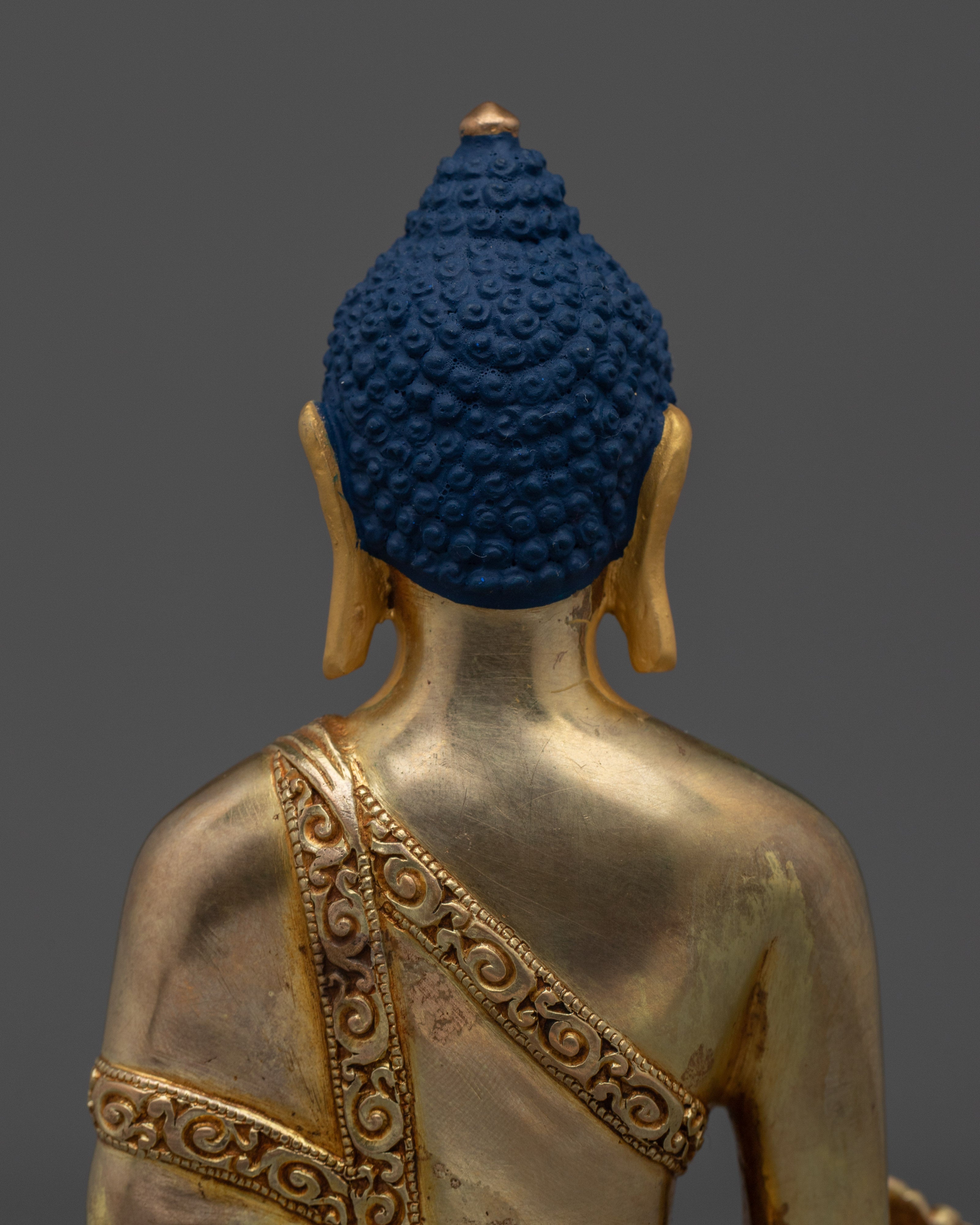 Handmade Great Healer Medicine Buddha Art | Home Decor for Longevity and Peace