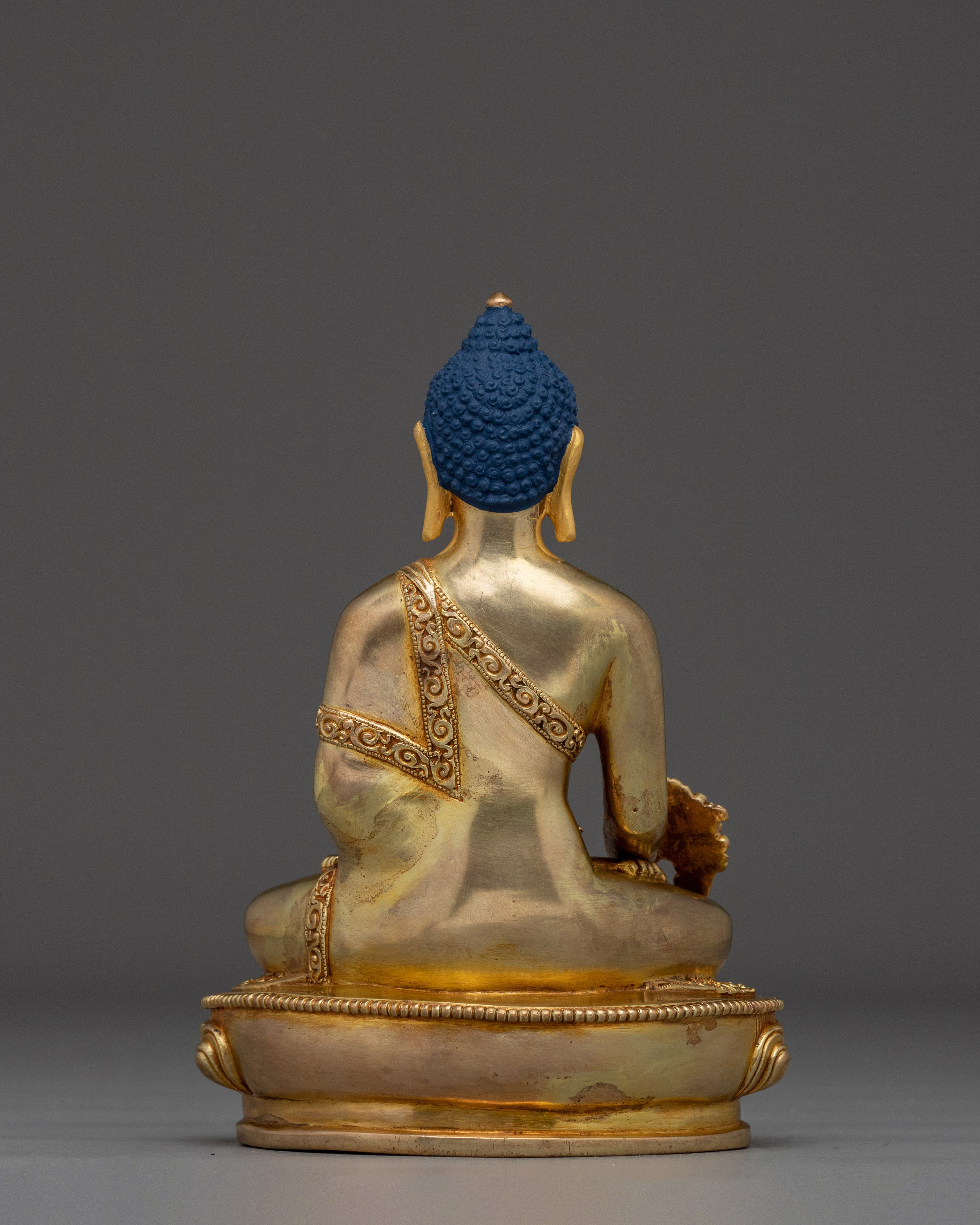 Handmade Great Healer Medicine Buddha Art | Home Decor for Longevity and Peace