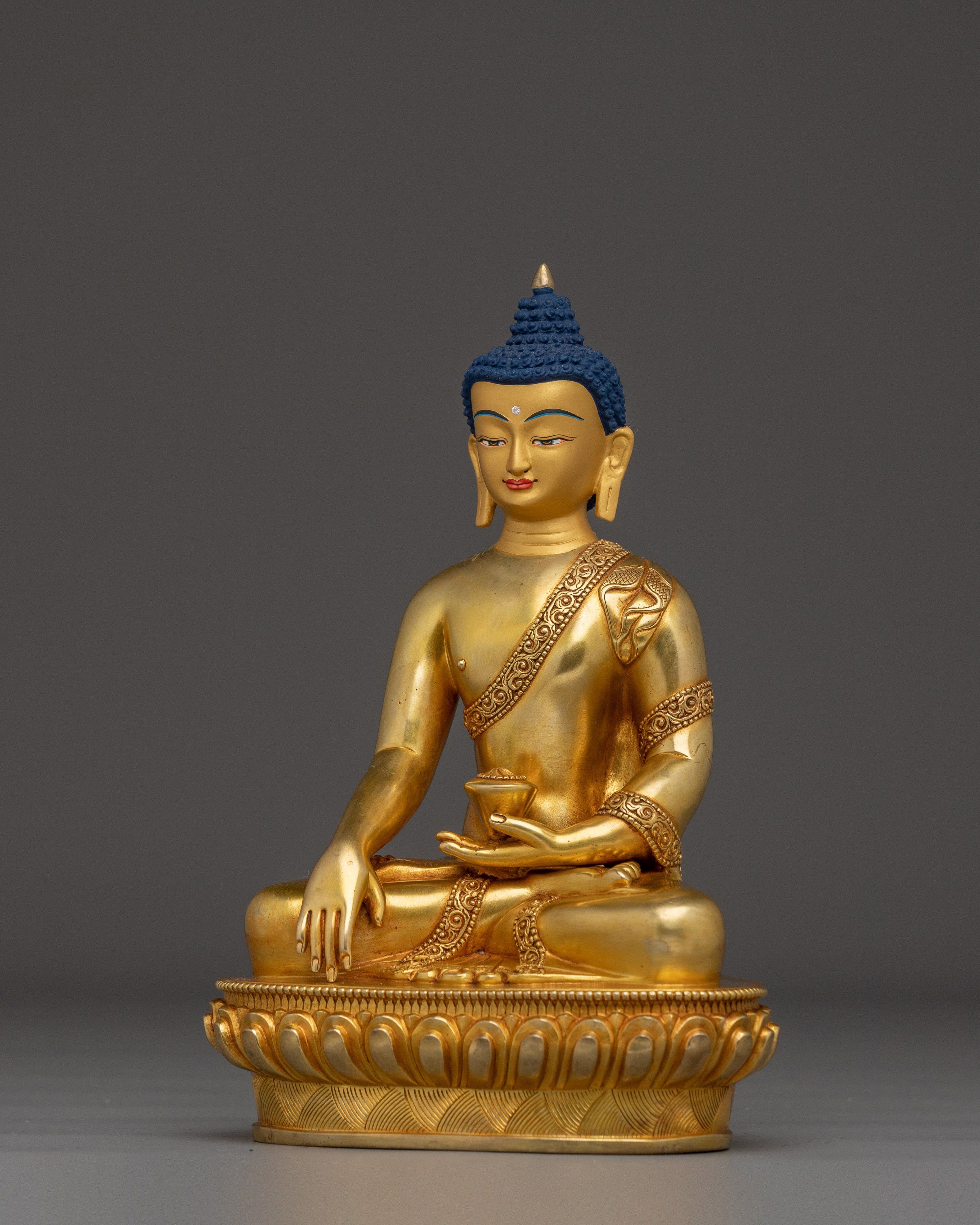 Handcrafted Copper Shakyamuni Buddha Art | Meditation Altar Decor