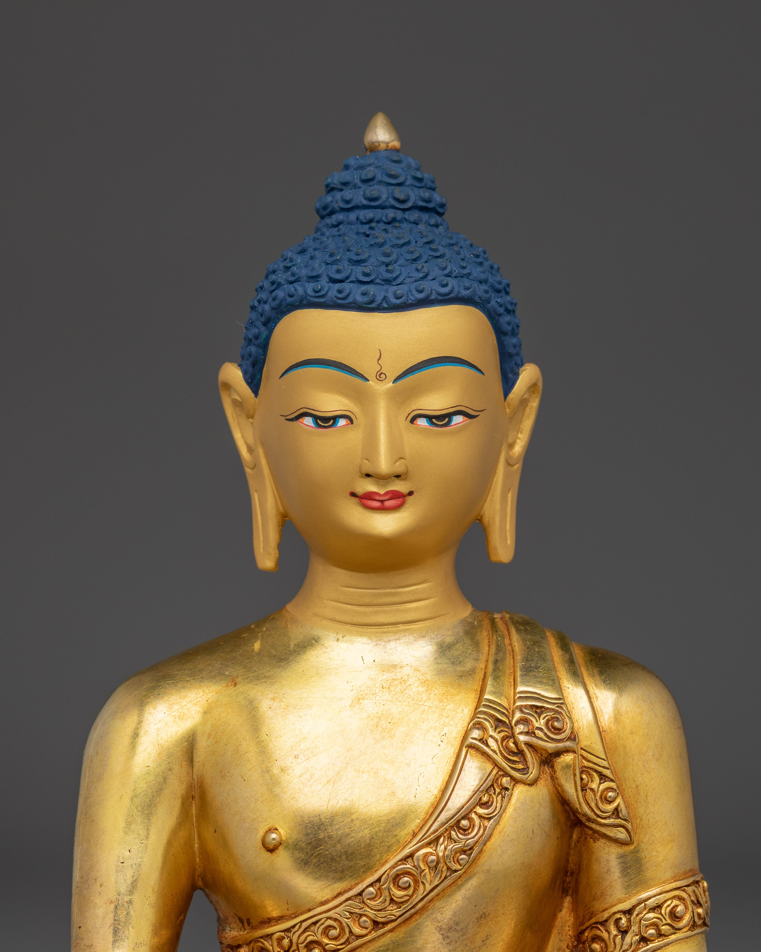 Handmade Copper Shakyamuni Buddha Art | Meditation Altar Decor