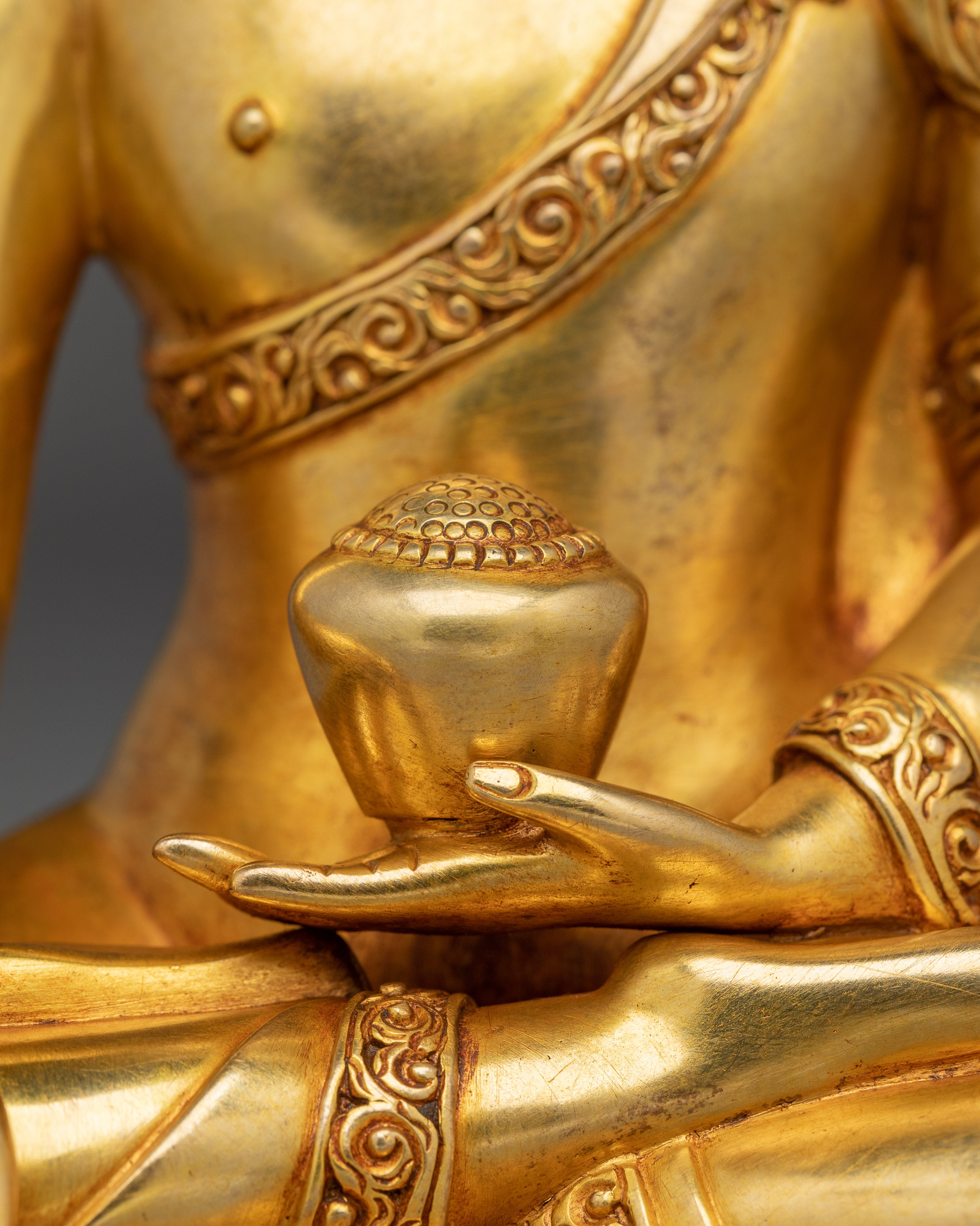 Handmade Copper Shakyamuni Buddha Art | Meditation Altar Decor