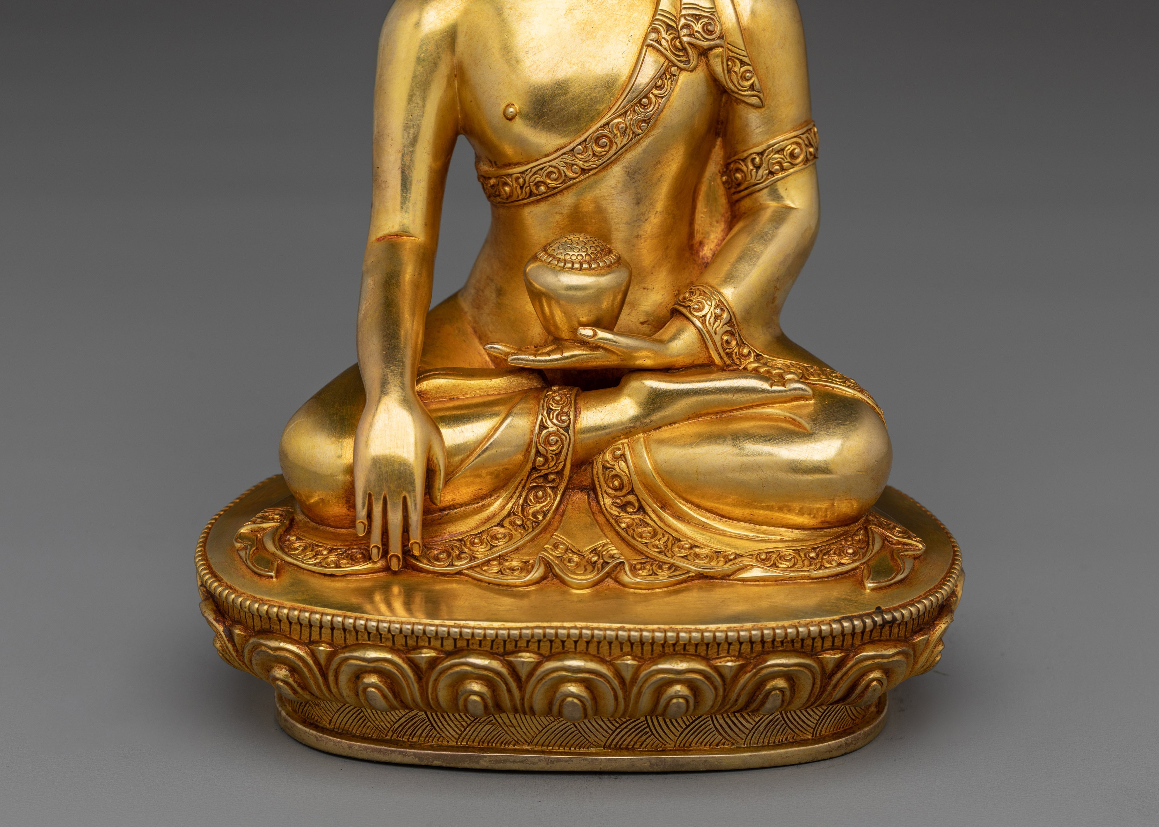 Handmade Copper Shakyamuni Buddha Art | Meditation Altar Decor