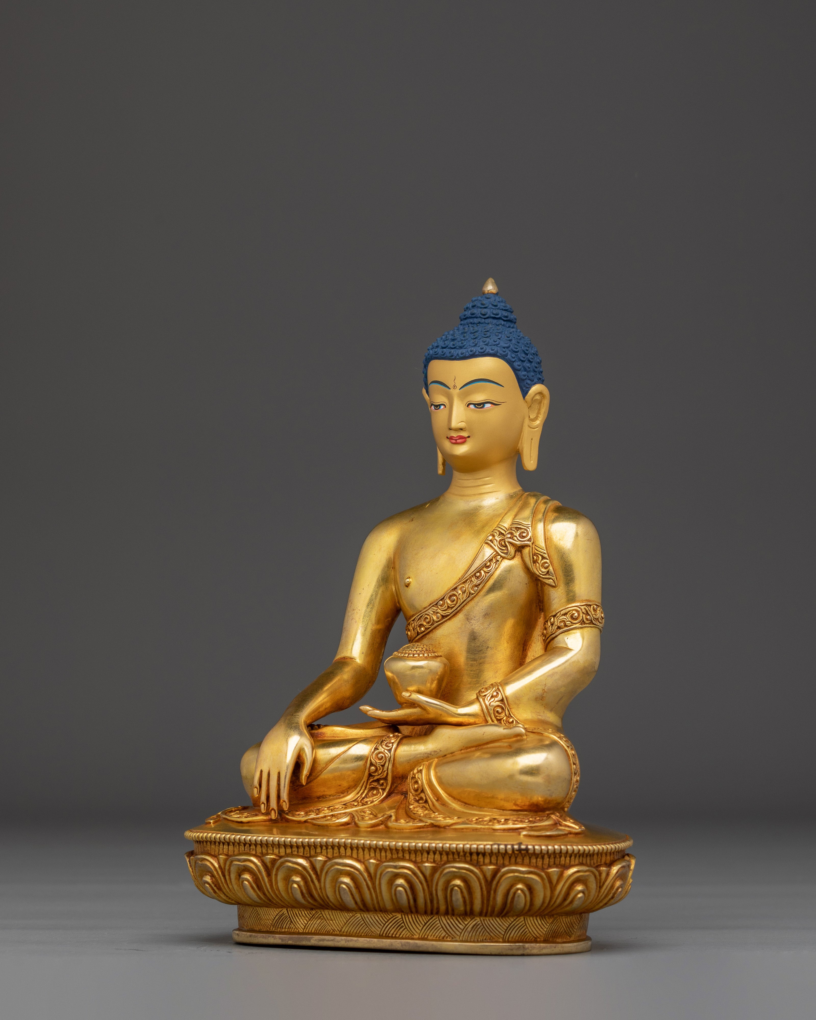 Handmade Copper Shakyamuni Buddha Art | Meditation Altar Decor