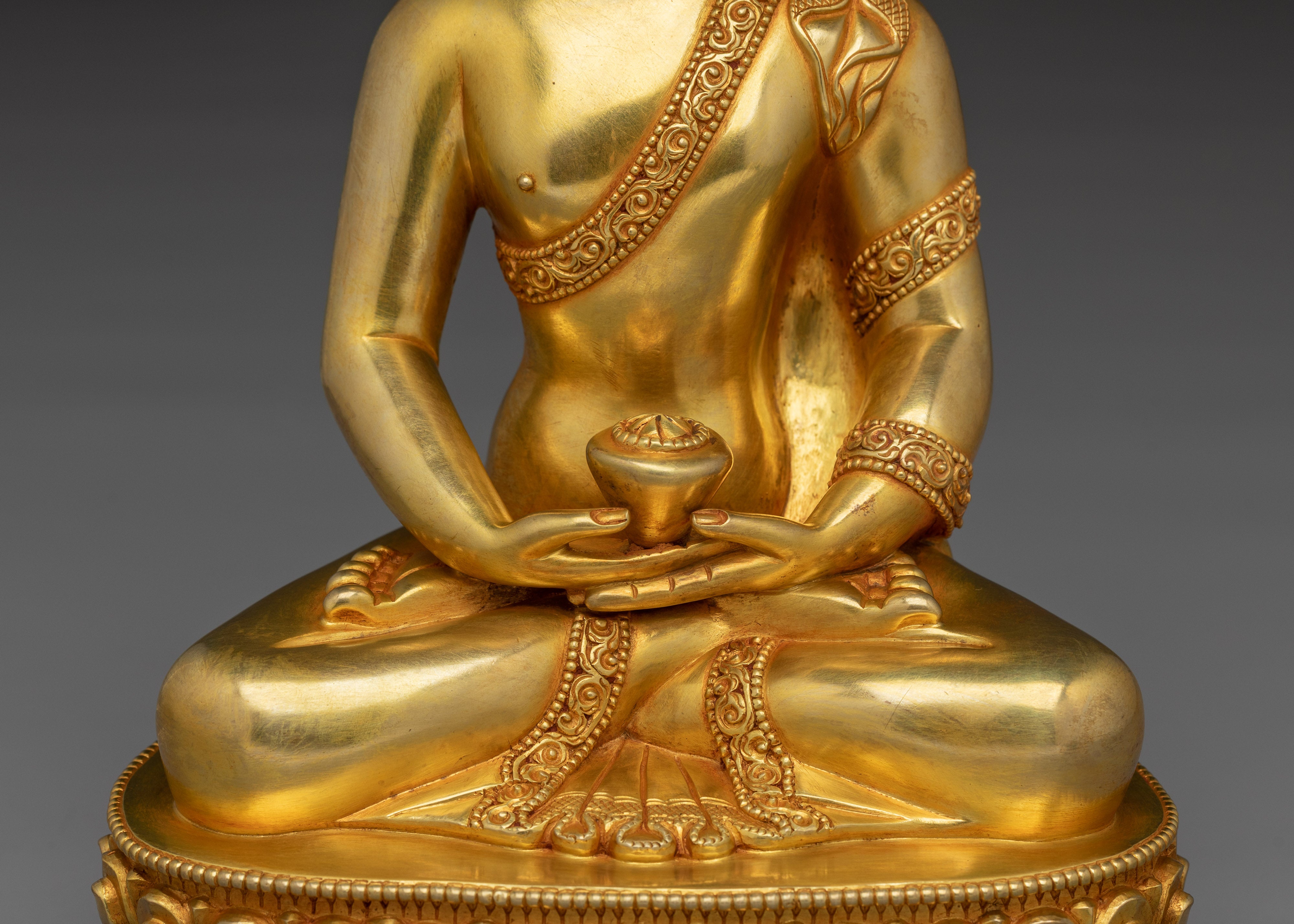 Handcrafted Amitabha Buddha Copper Figurine | Perfect for meditation, shrines