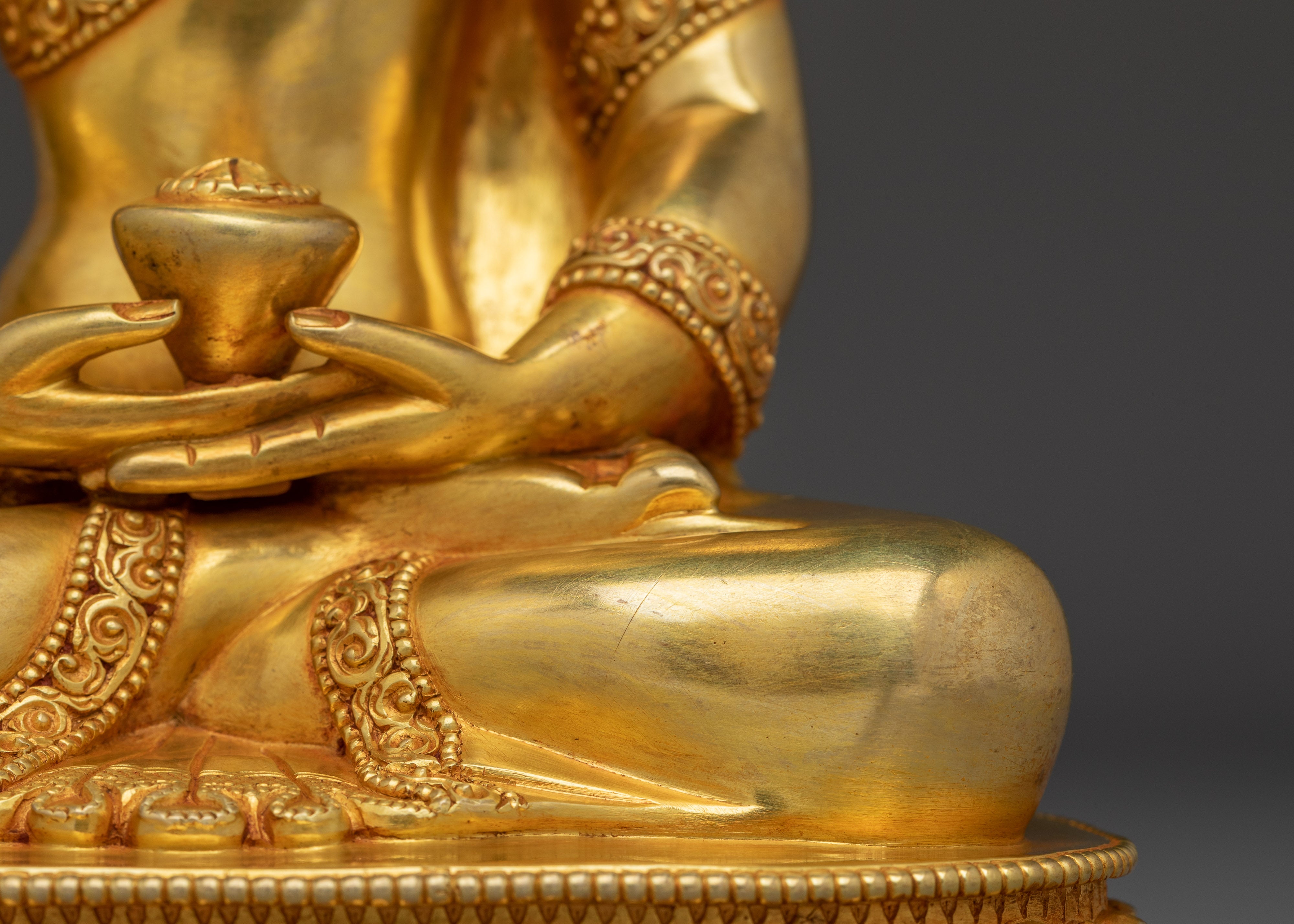 Handcrafted Amitabha Buddha Copper Figurine | Perfect for meditation, shrines