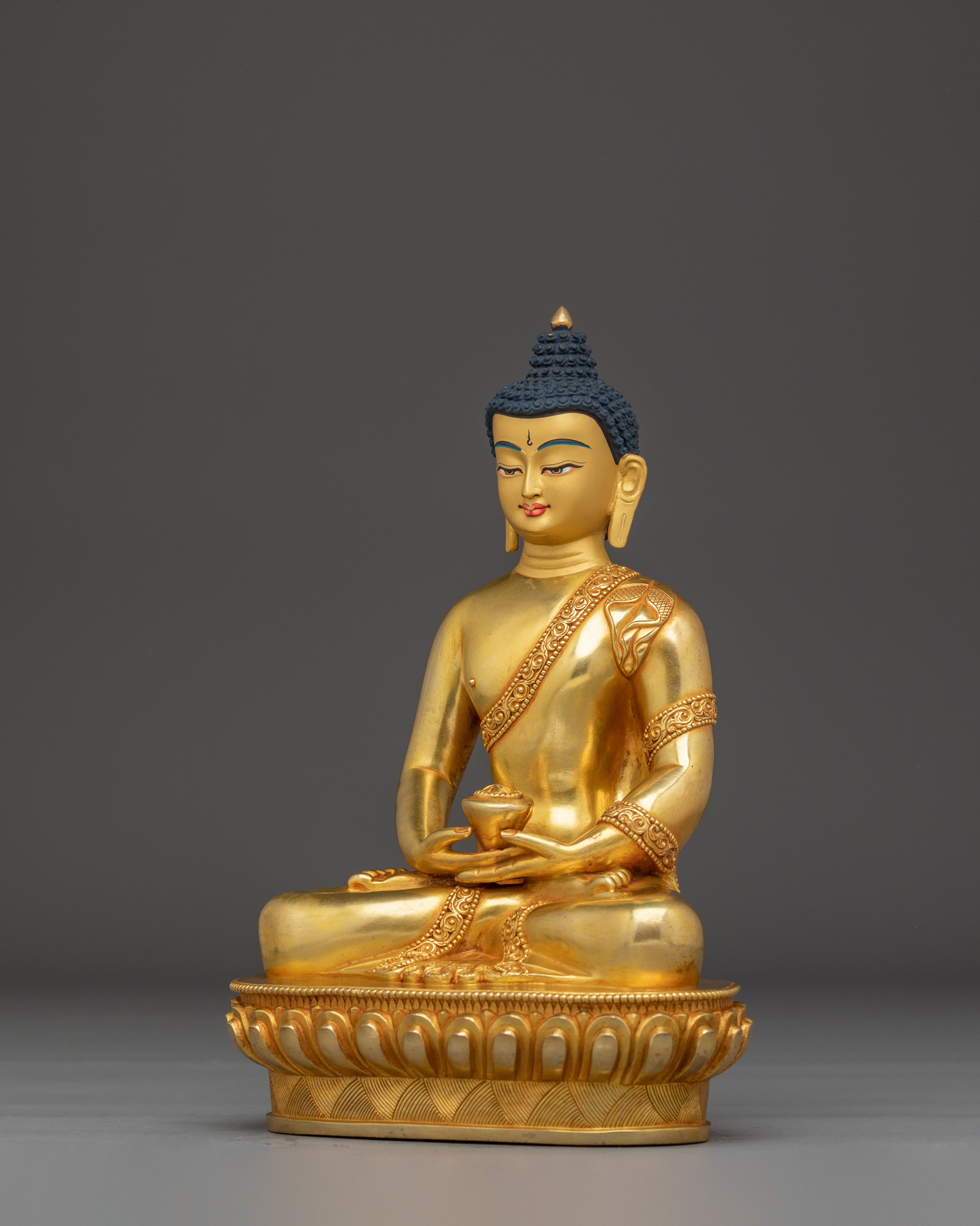 Handcrafted Amitabha Buddha Copper Figurine | Perfect for meditation, shrines