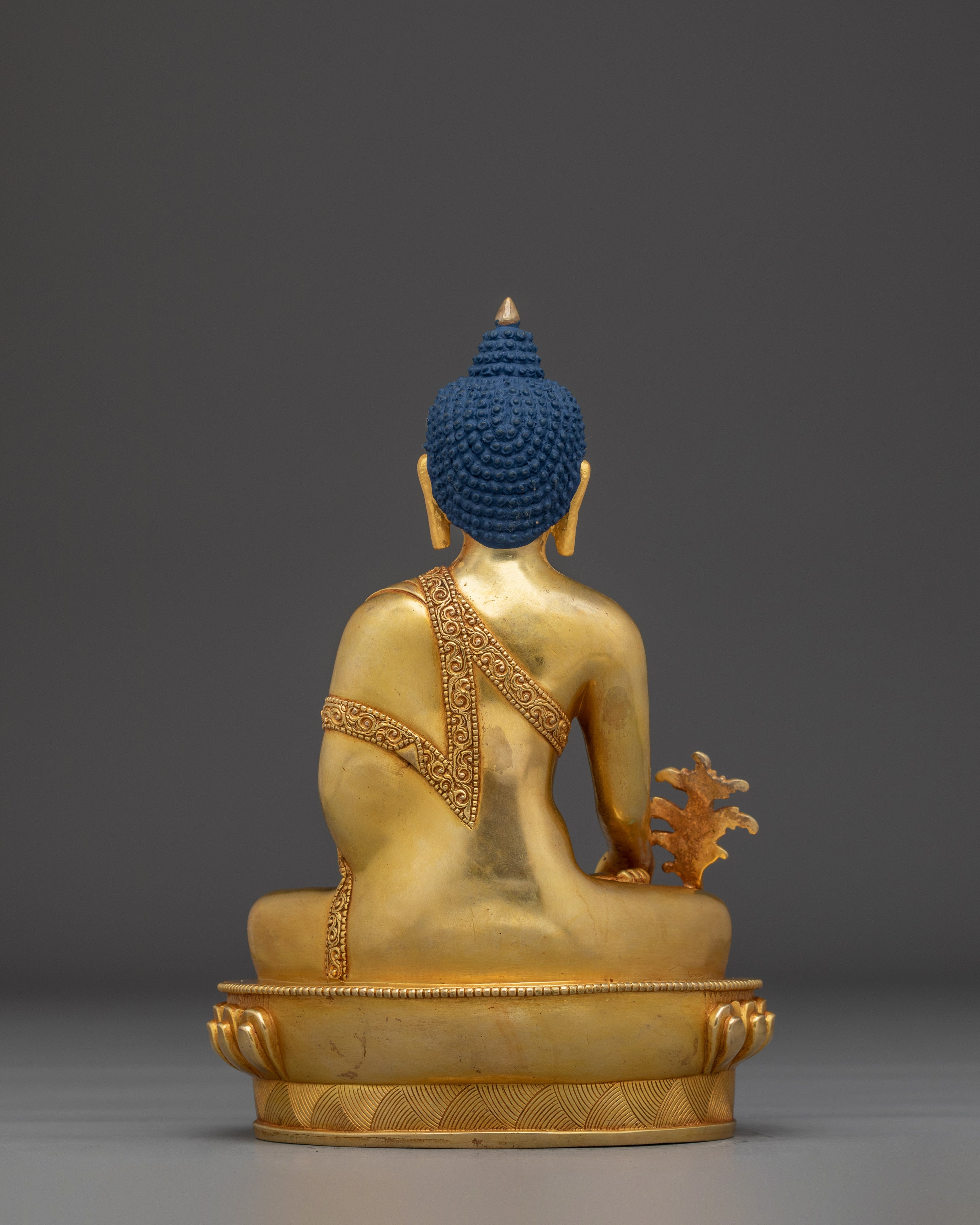 Golden Medicine Buddha Art | Spiritual Decor Figurine