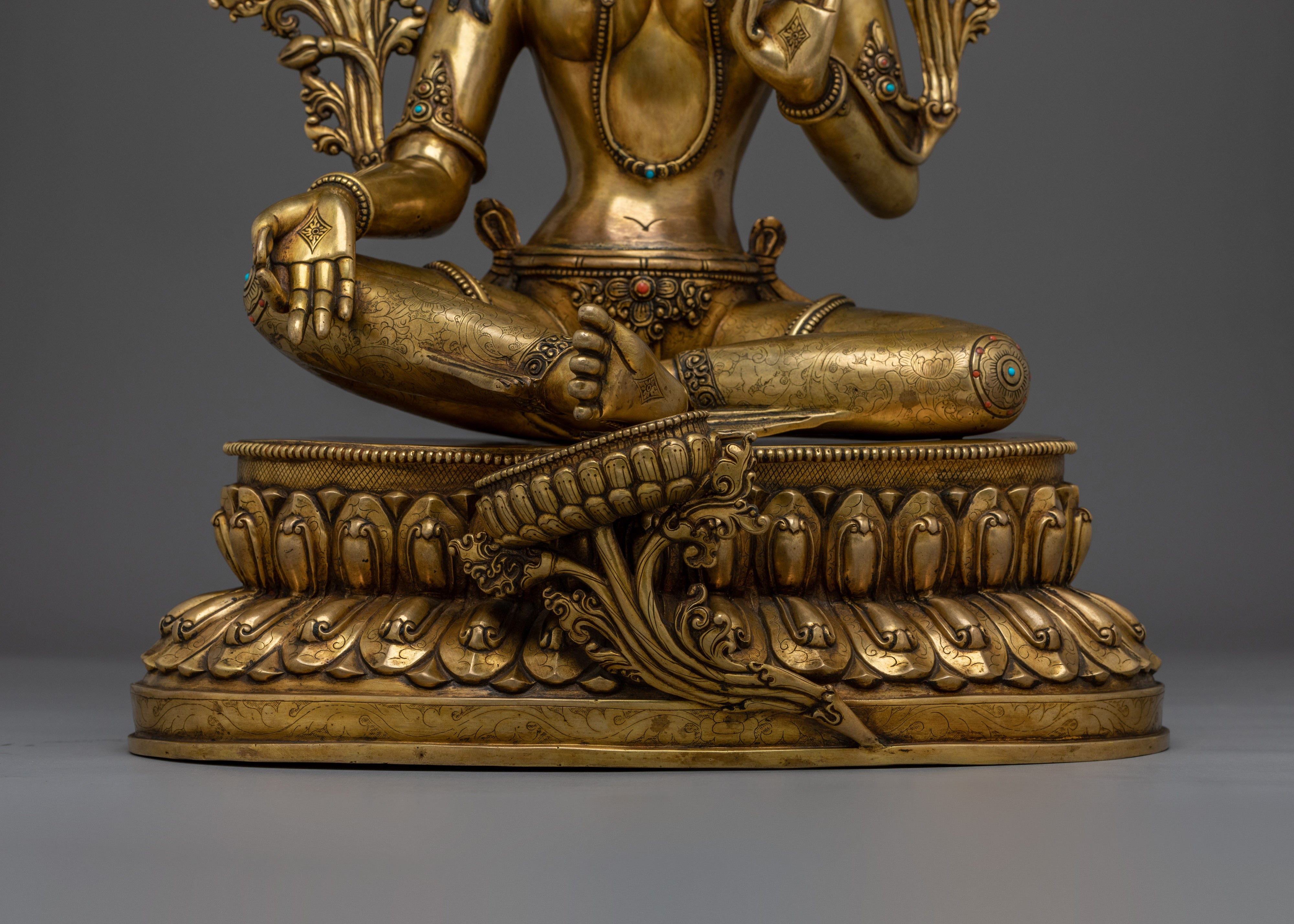 Compassionate Bodhisattva Green Tara Copper Statue | Mother of Liberation