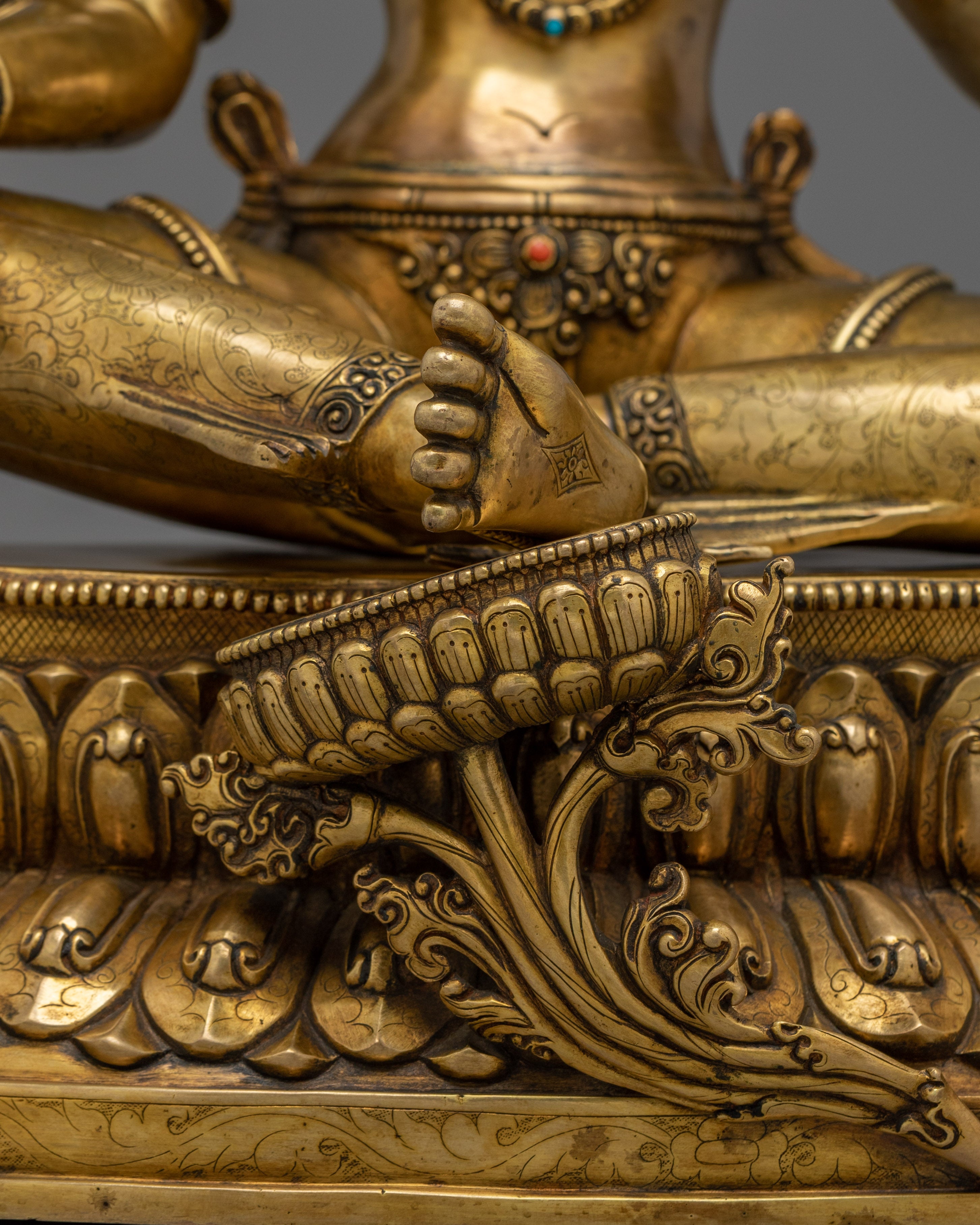 Compassionate Bodhisattva Green Tara Copper Statue | Mother of Liberation