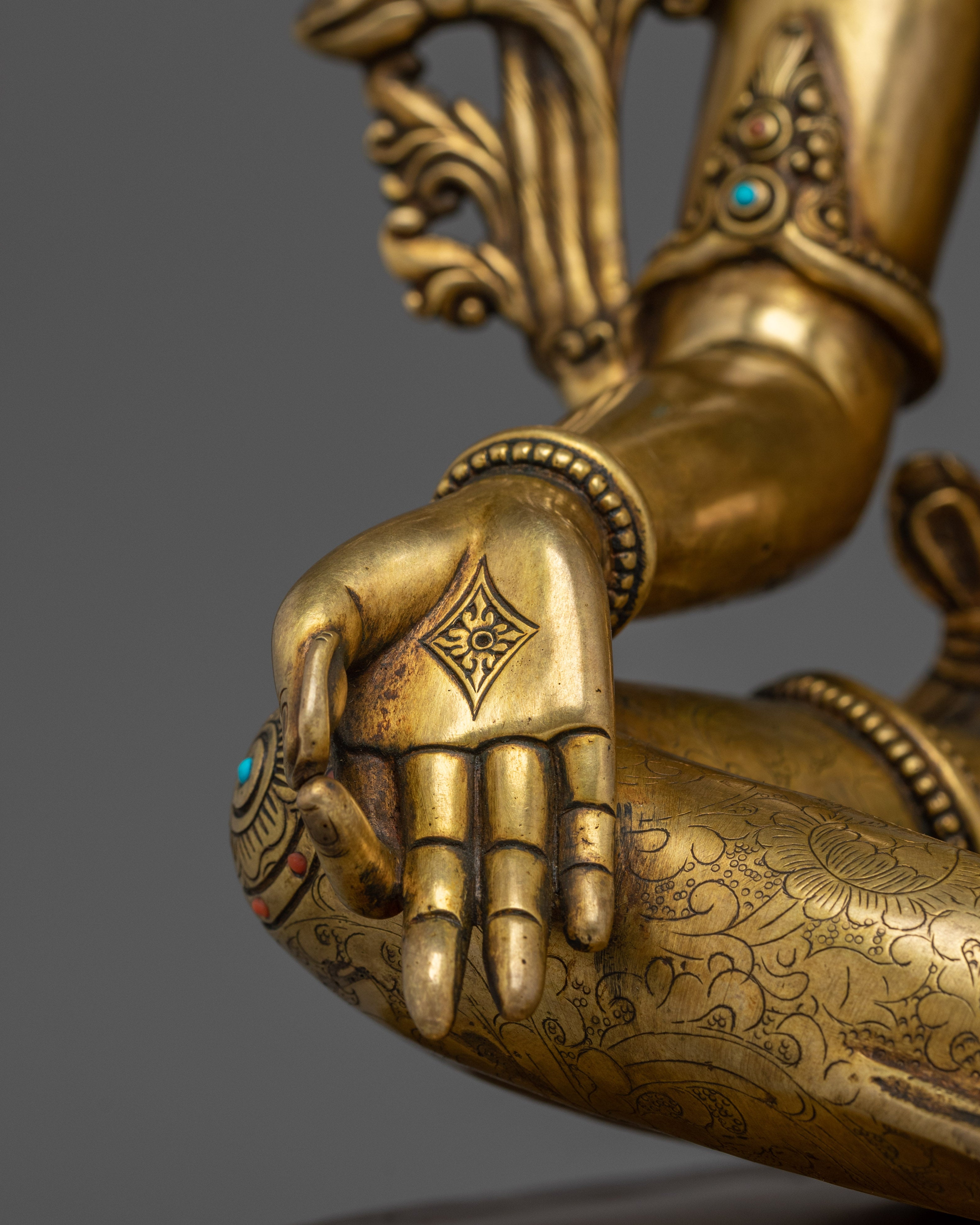 Compassionate Bodhisattva Green Tara Copper Statue | Mother of Liberation