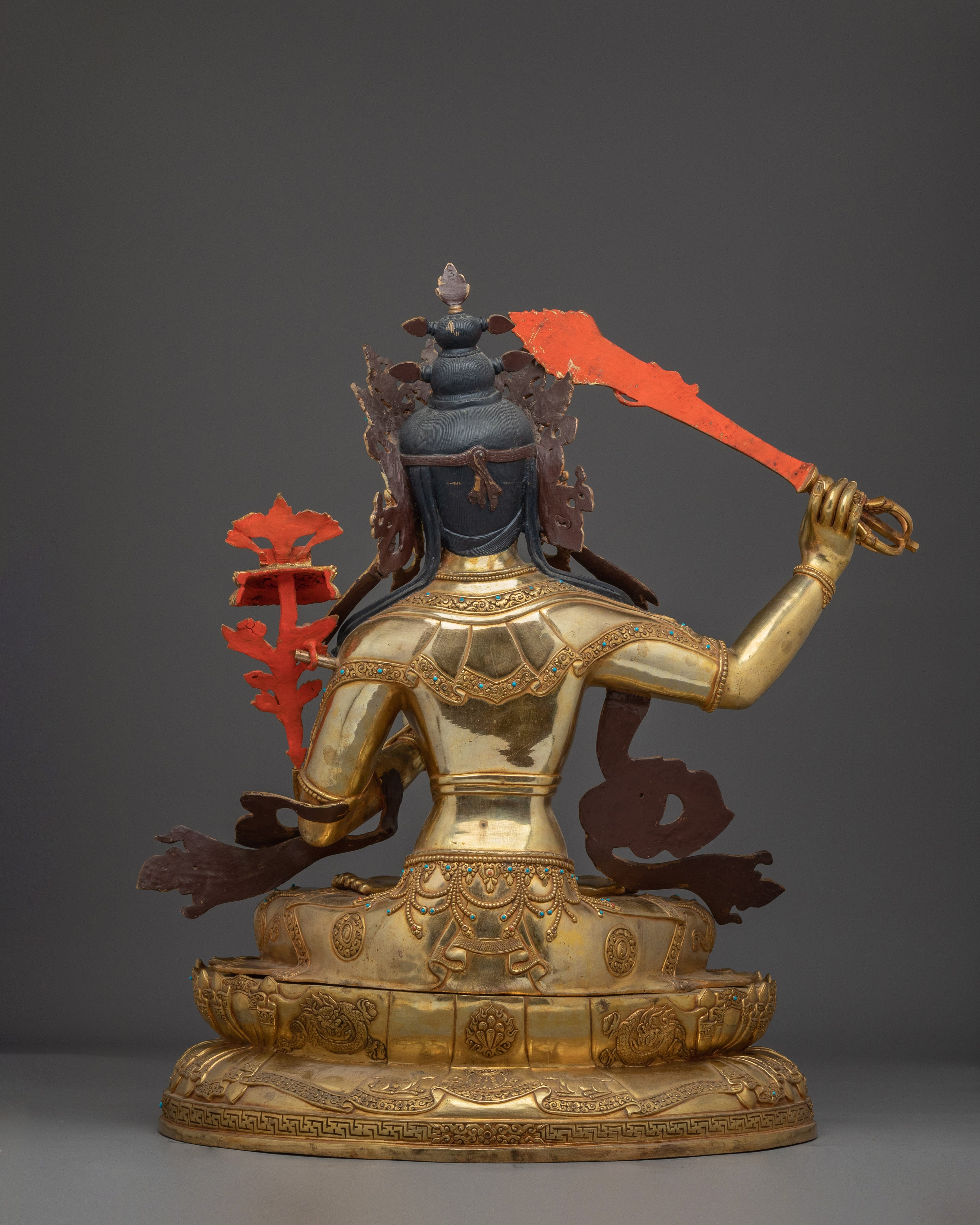 Lotus of Knowledge Manjushri Statue | Protector of the Dharma
