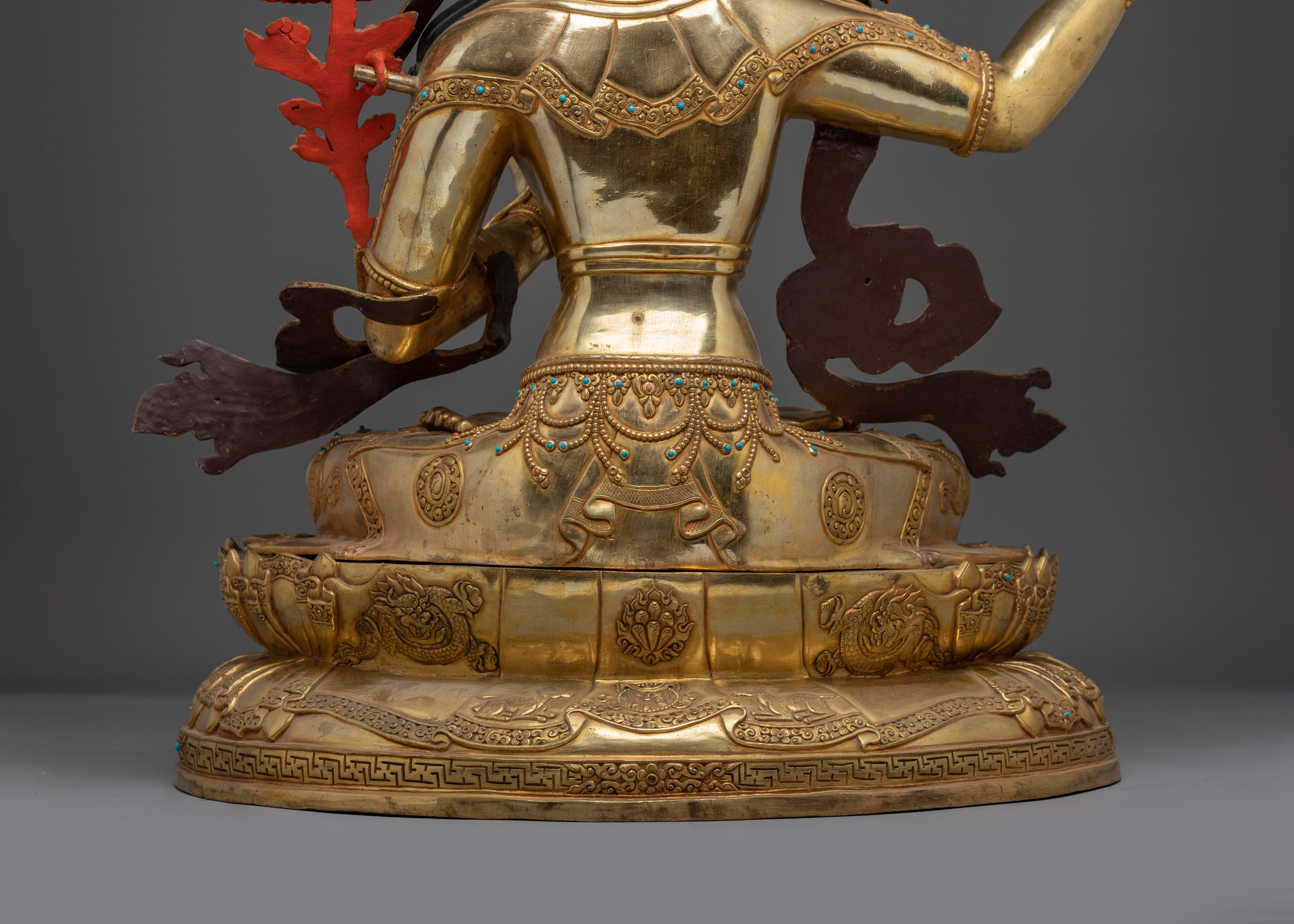 Lotus of Knowledge Manjushri Statue | Protector of the Dharma