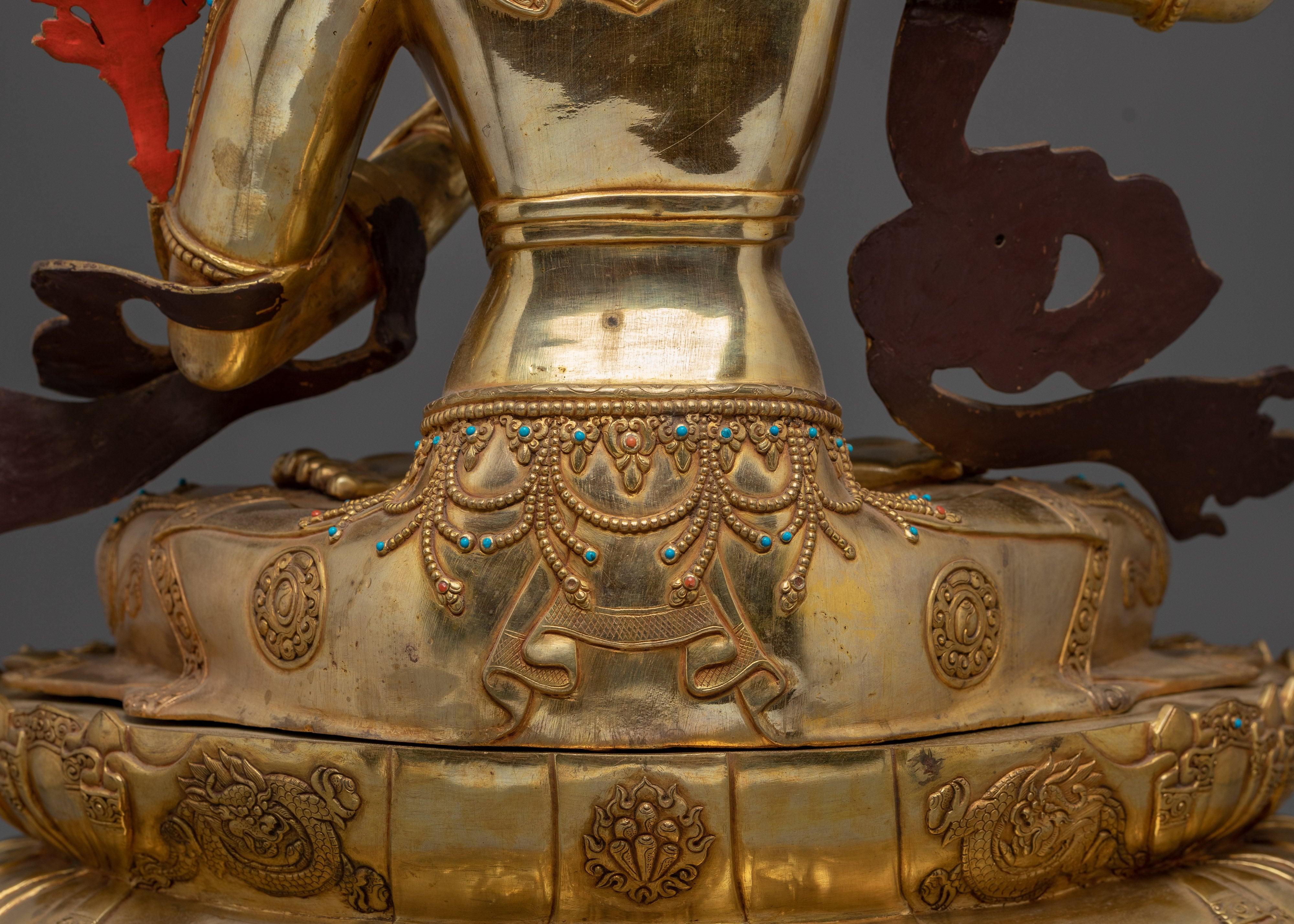 Lotus of Knowledge Manjushri Statue | Protector of the Dharma