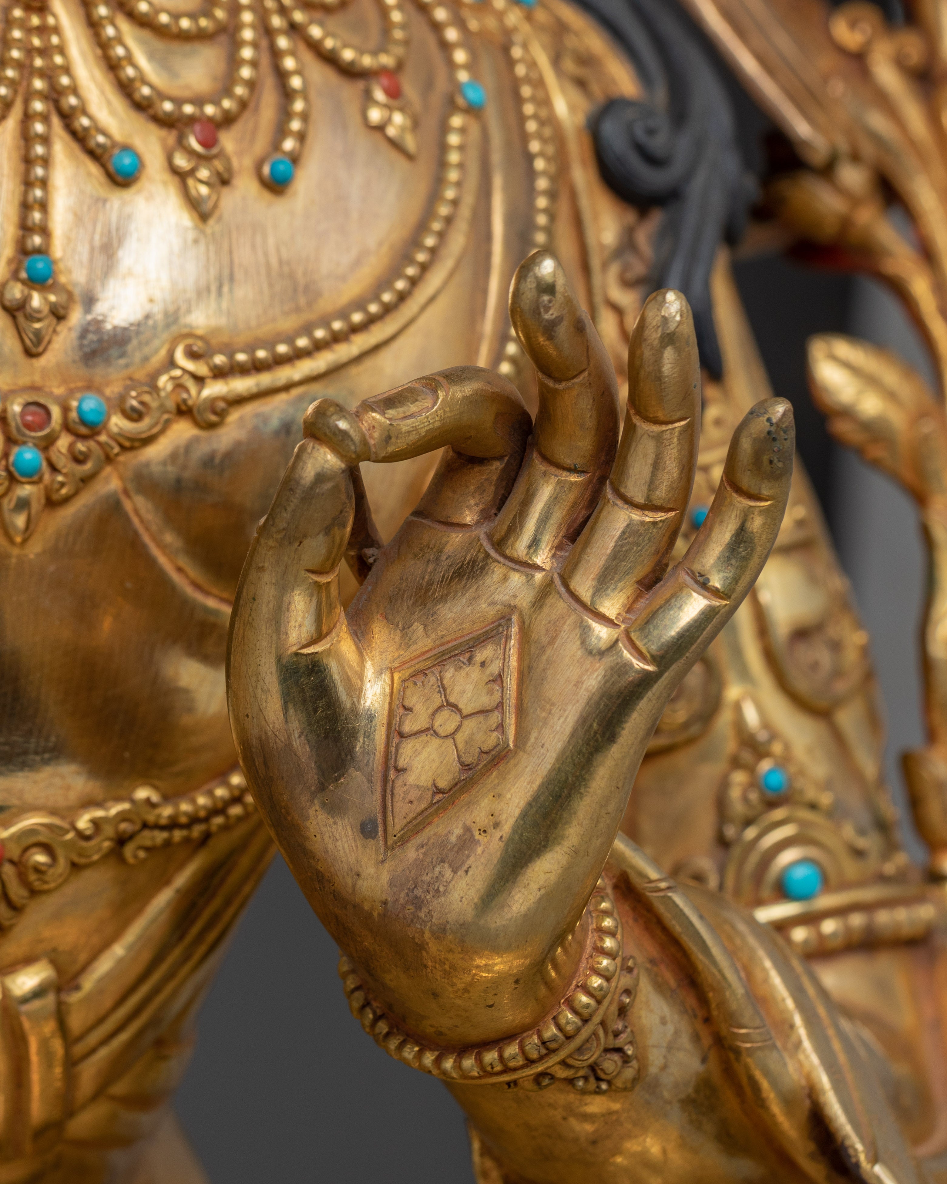 Lotus of Knowledge Manjushri Statue | Protector of the Dharma