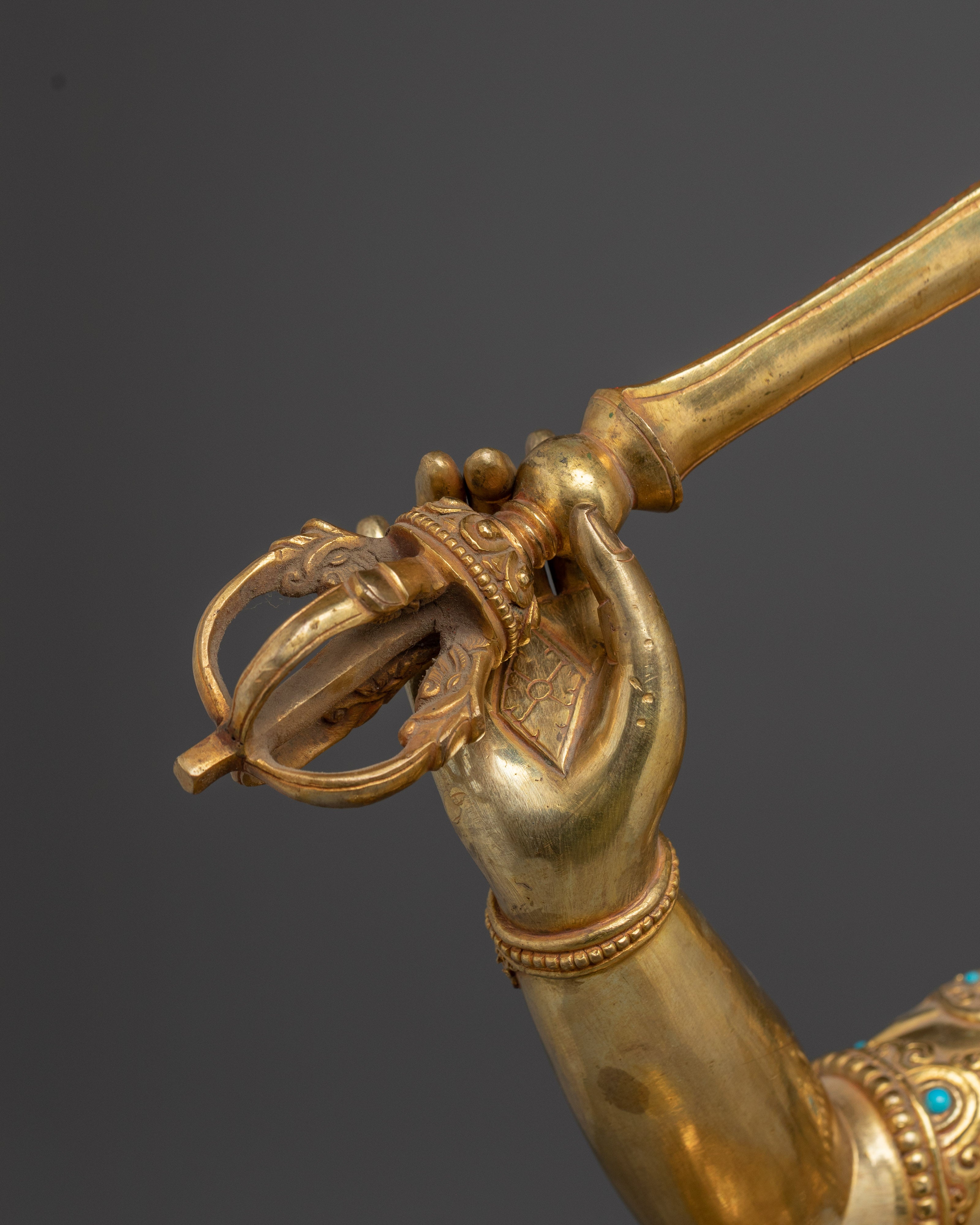 Lotus of Knowledge Manjushri Statue | Protector of the Dharma