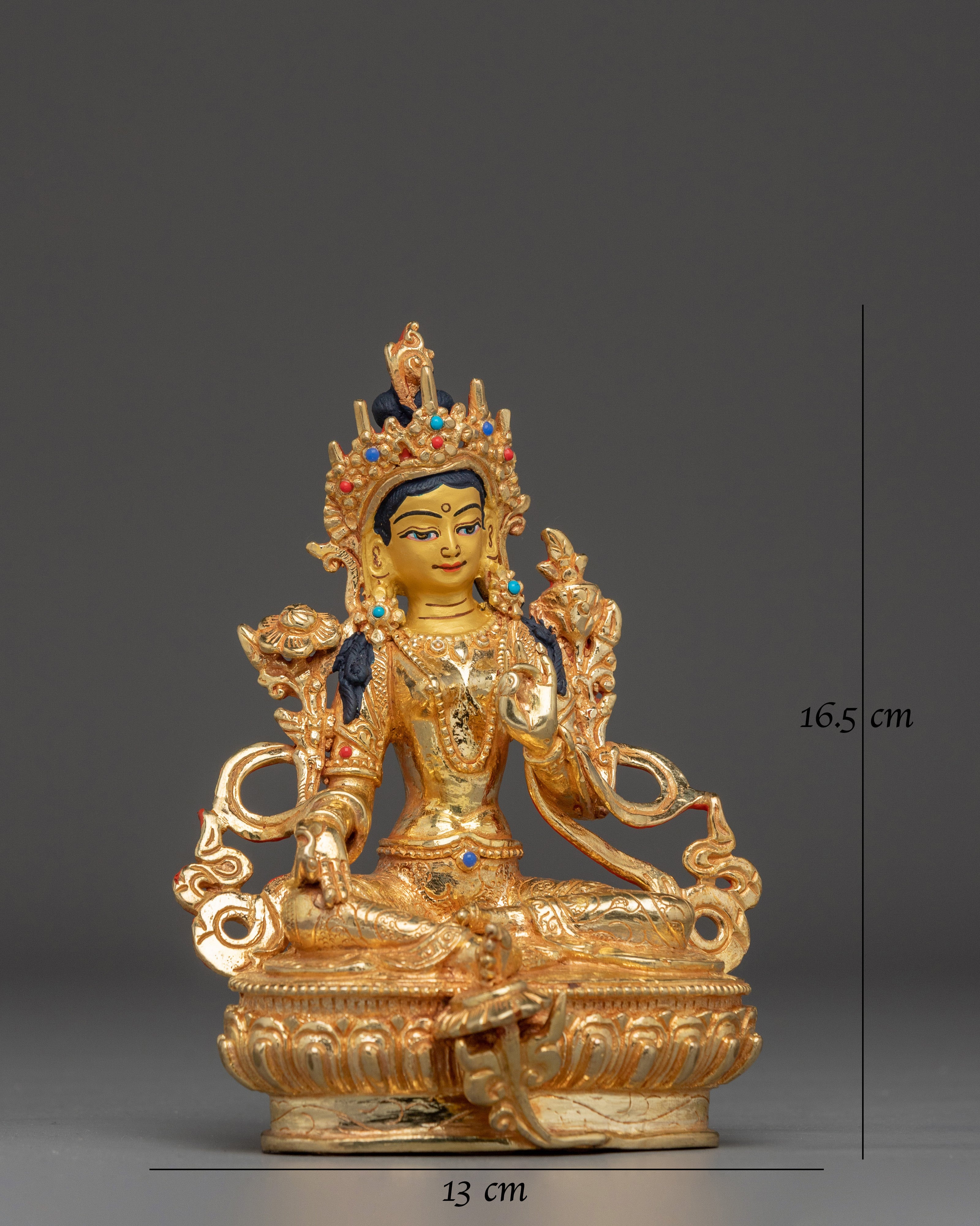 Swift Liberator Green Tara Figurine | Mother of All Buddhas