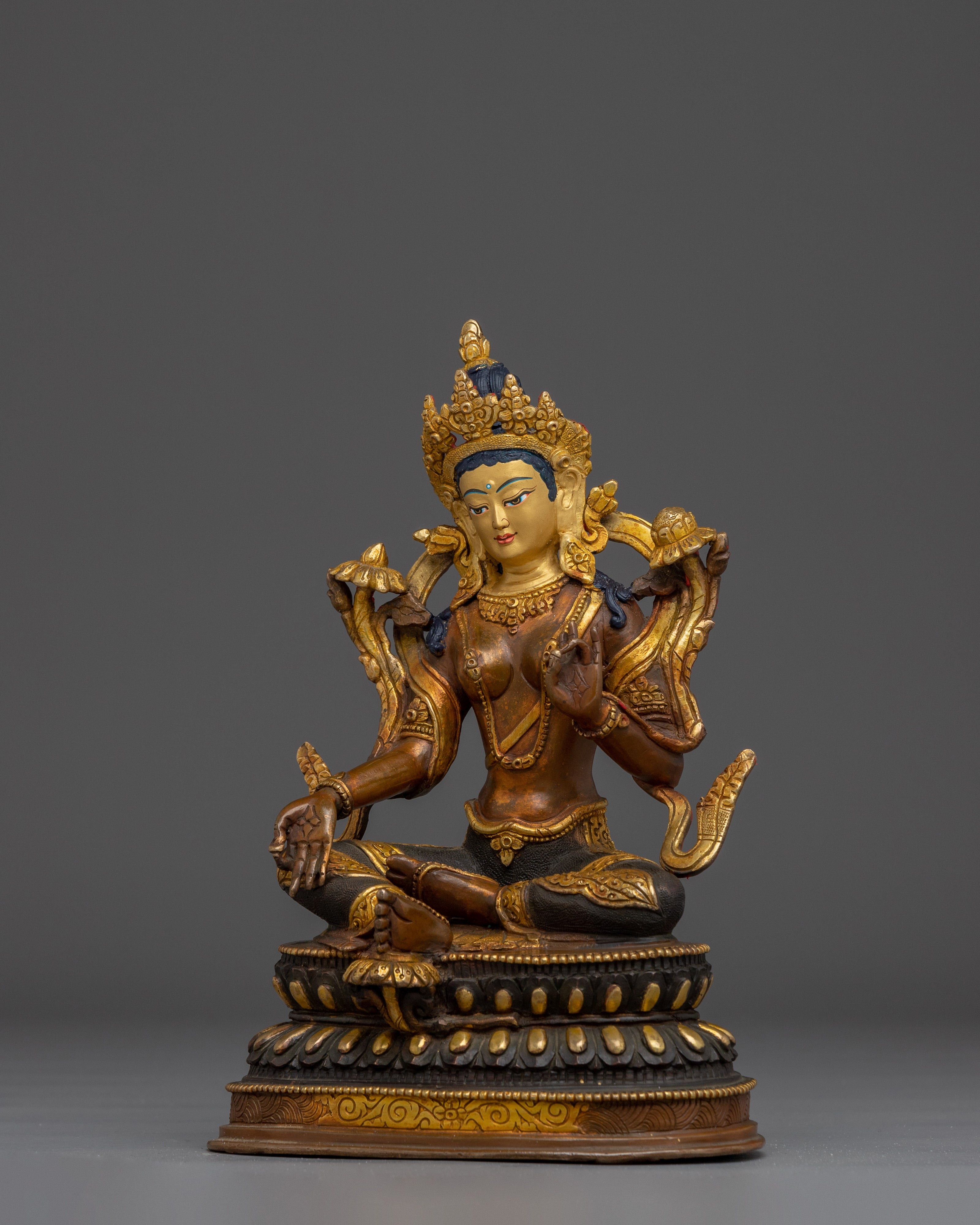 Green Tara, Female Bodhisattva | Buddhist Art Piece