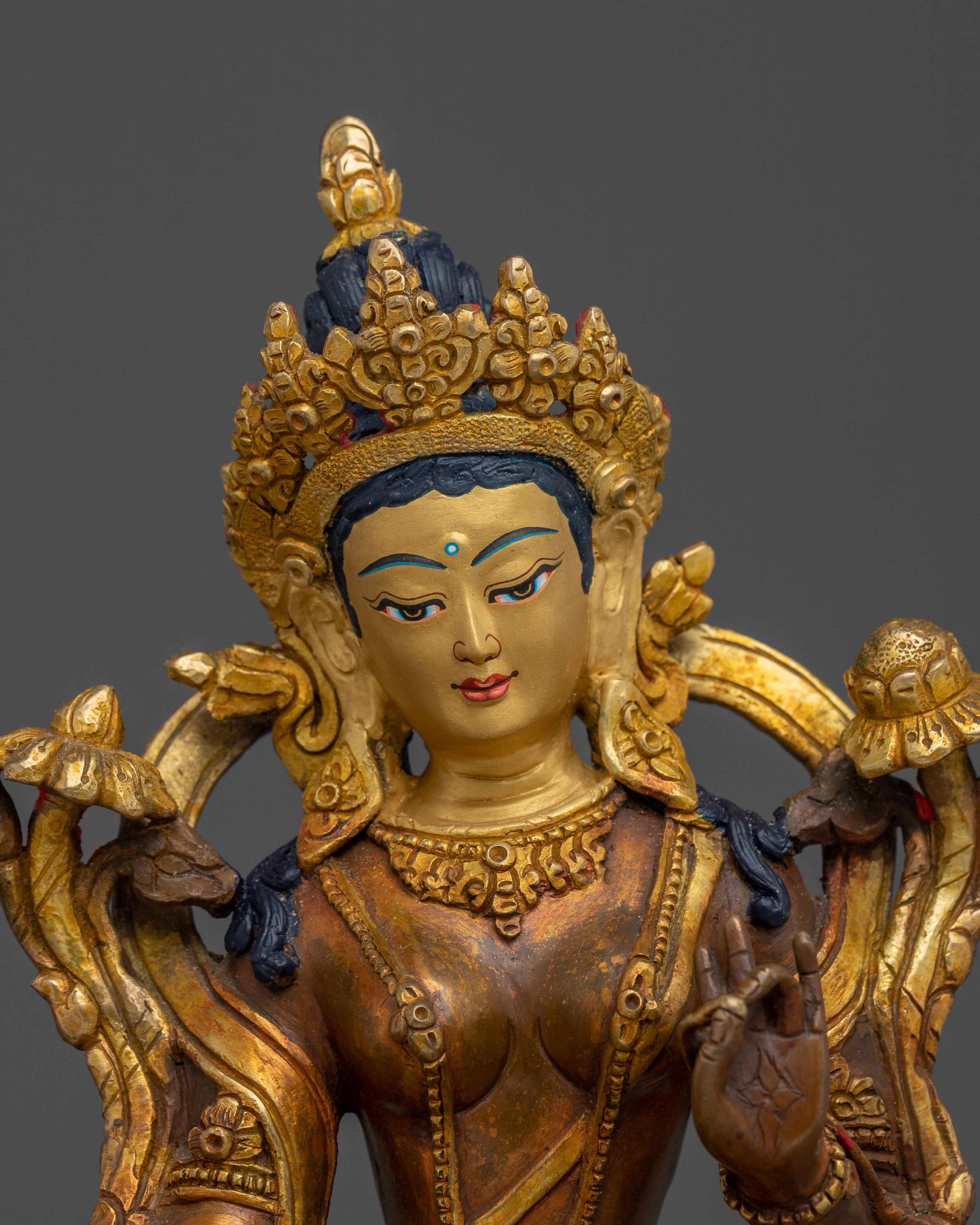 Green Tara, Female Bodhisattva | Buddhist Art Piece