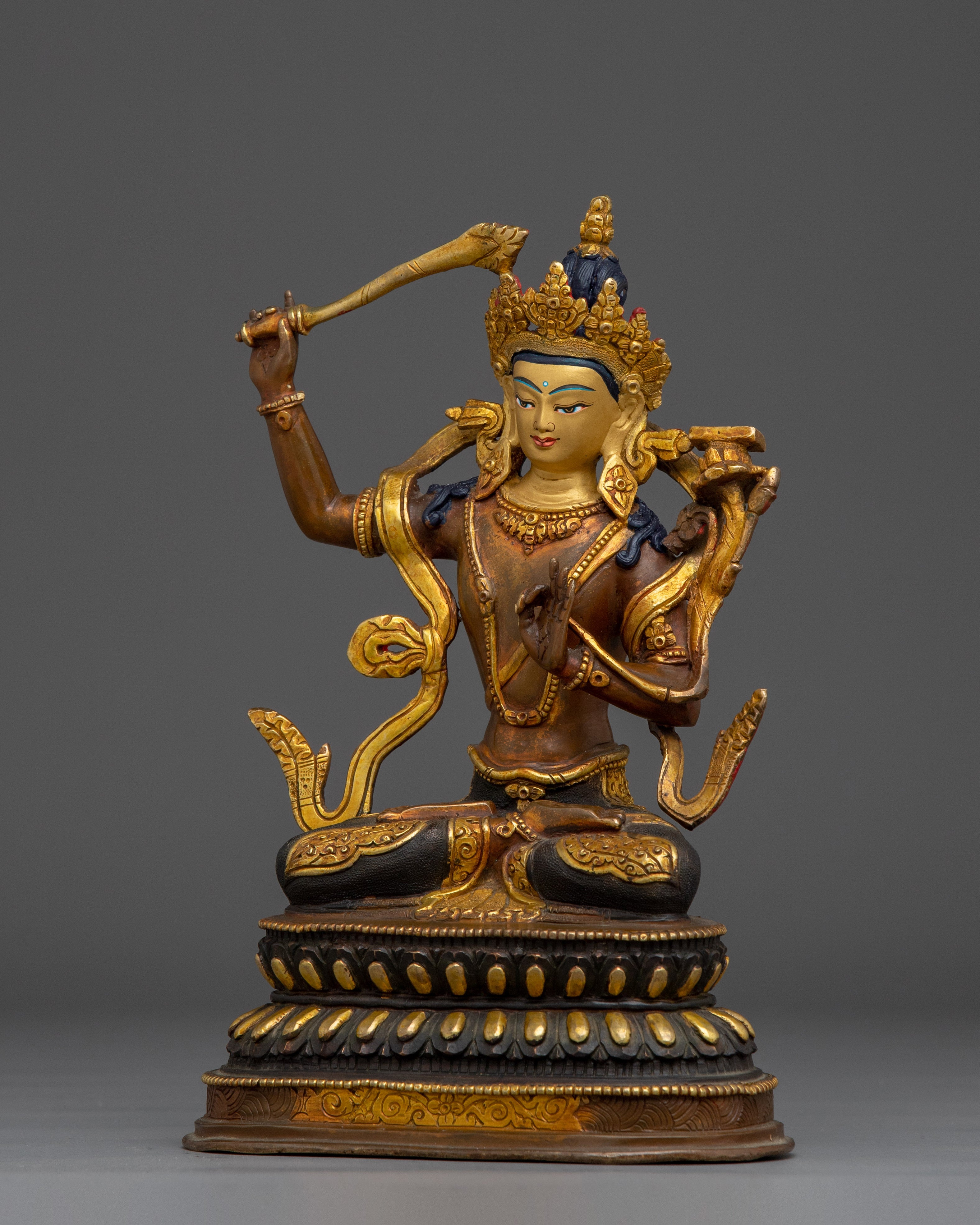 Manjushri The Wisdom Deity In Buddhist Tradition | Spiritual Decor for Meditation
