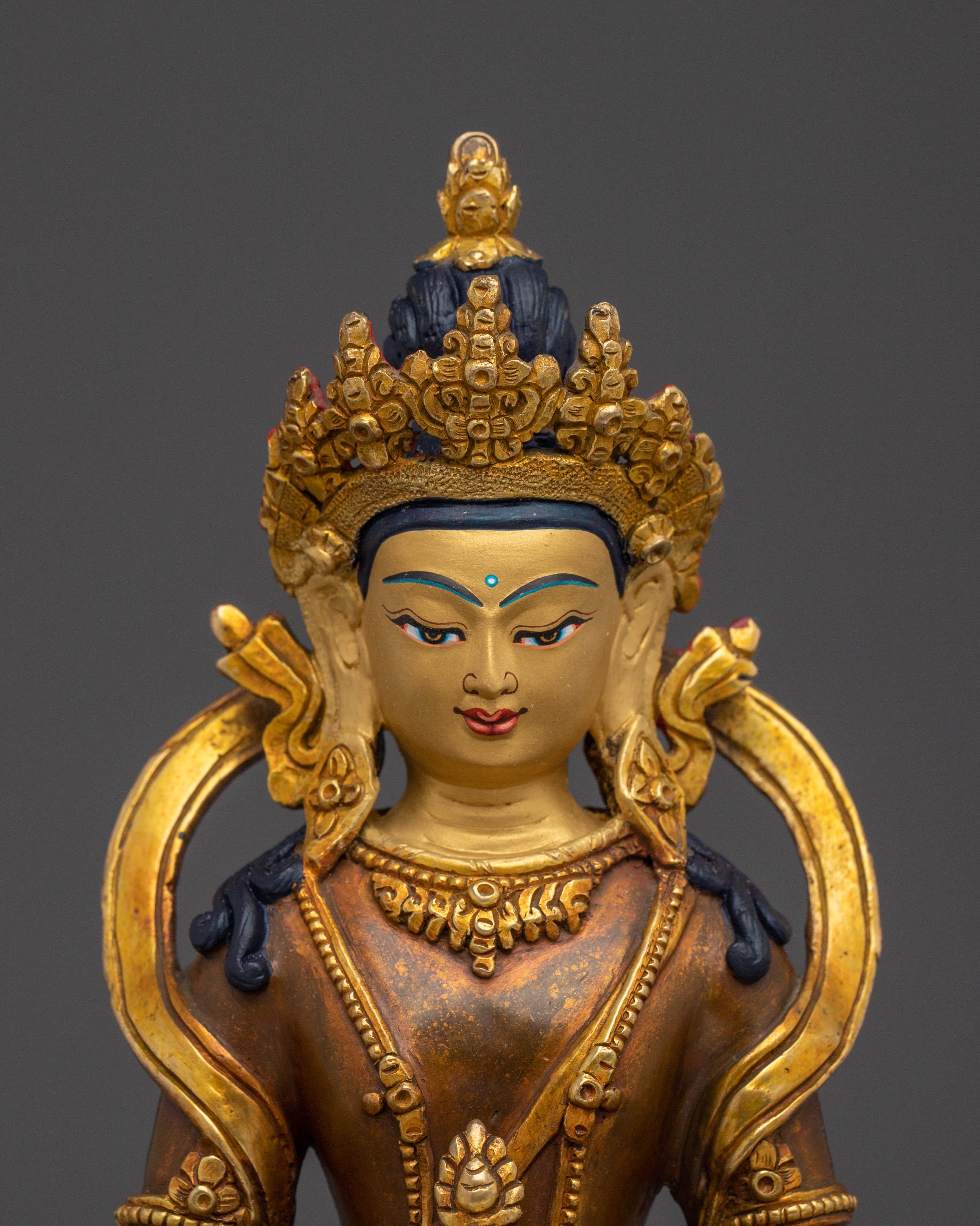 Himalayan Handmade Amitayus Statue | Buddha of Long-life