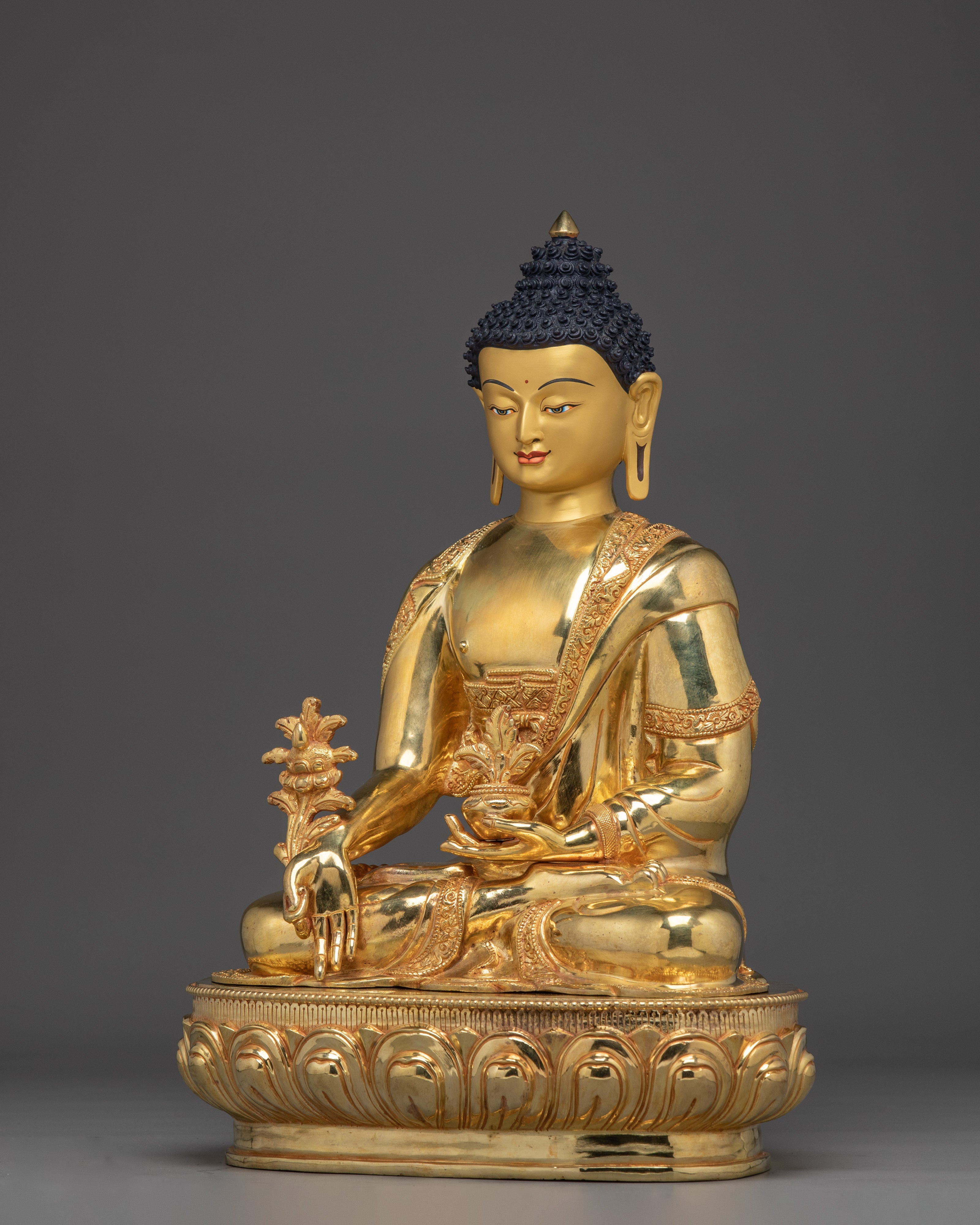 Healing Statue of Medicine Buddha | Himalayan Bhaisajyaguru Artwork