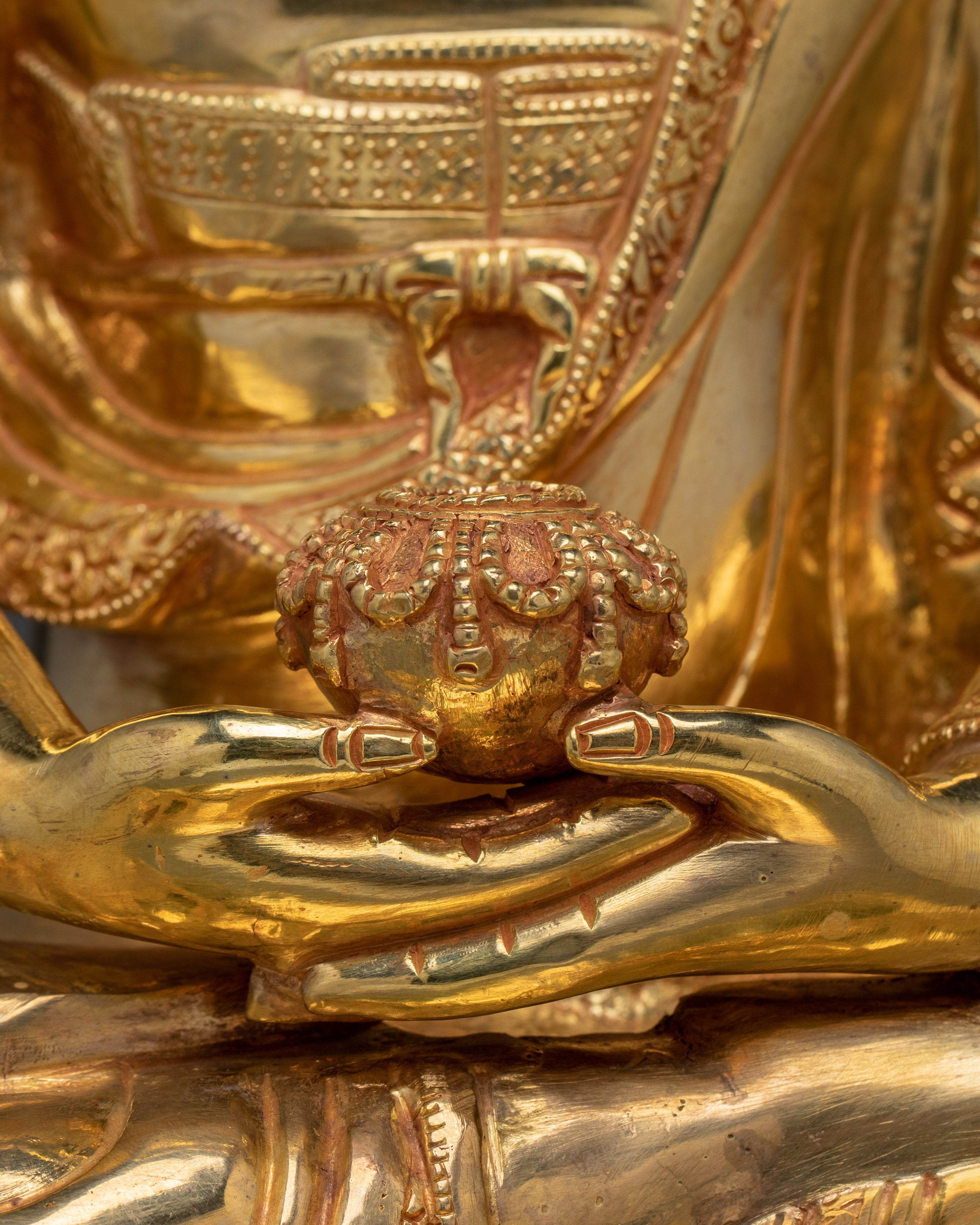 Himalayan Handmade Amitabha Buddha Statue for Meditation and Peace