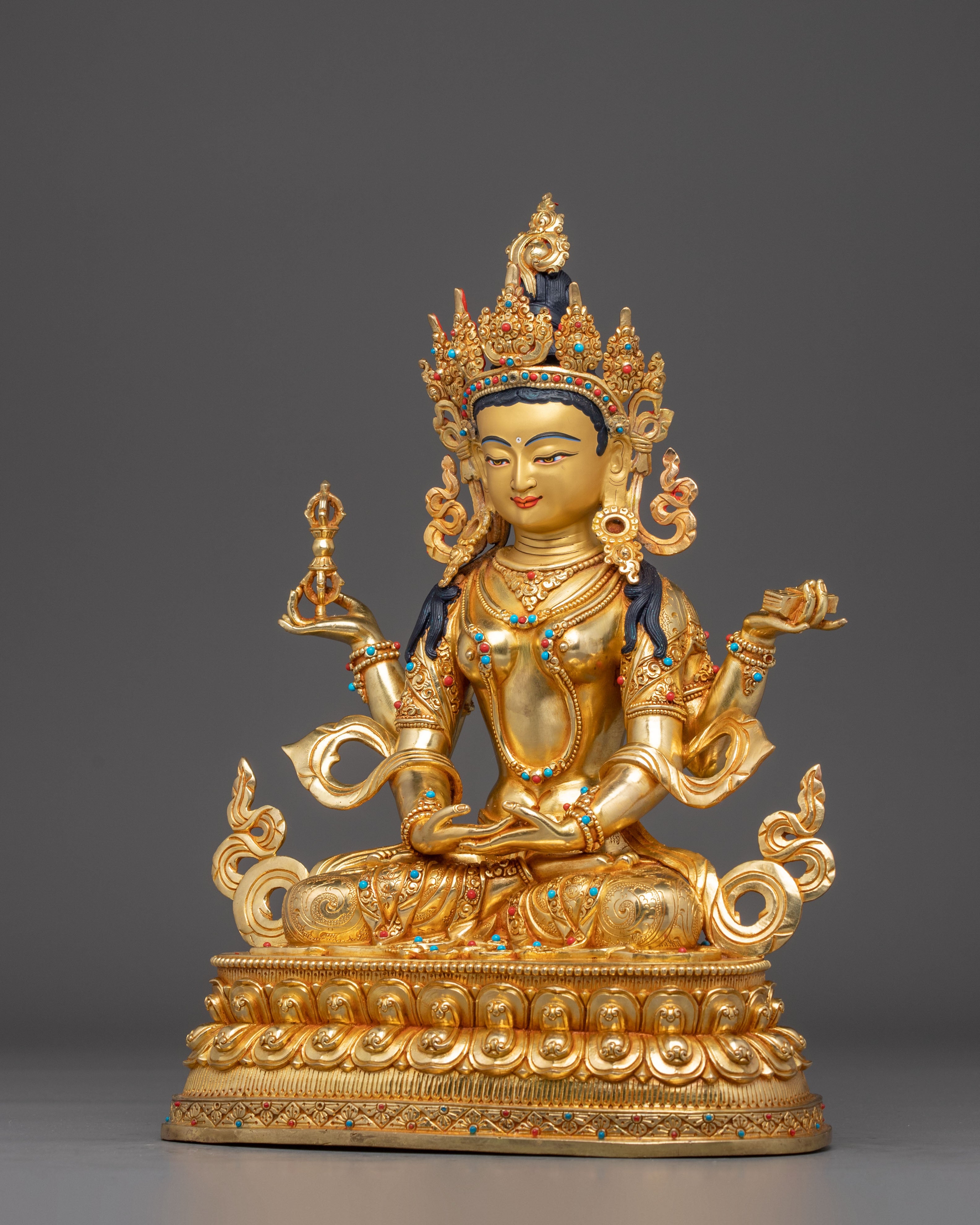 Golden Prajnaparamita Statue: The Wisdom Embodiment