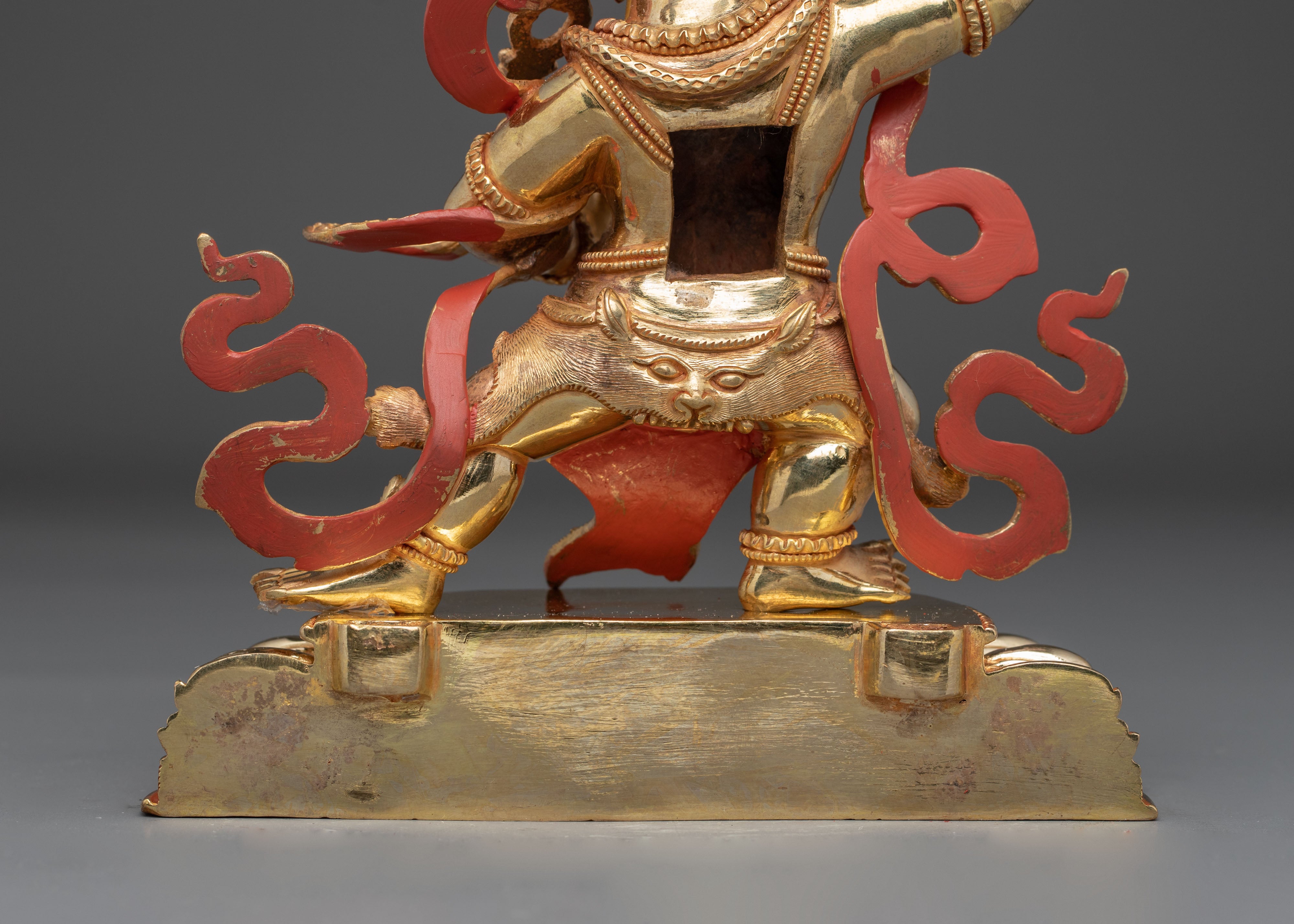 Handmade Tibetan Vajrapani Copper Art Protector Deity | Guardian of Dharma