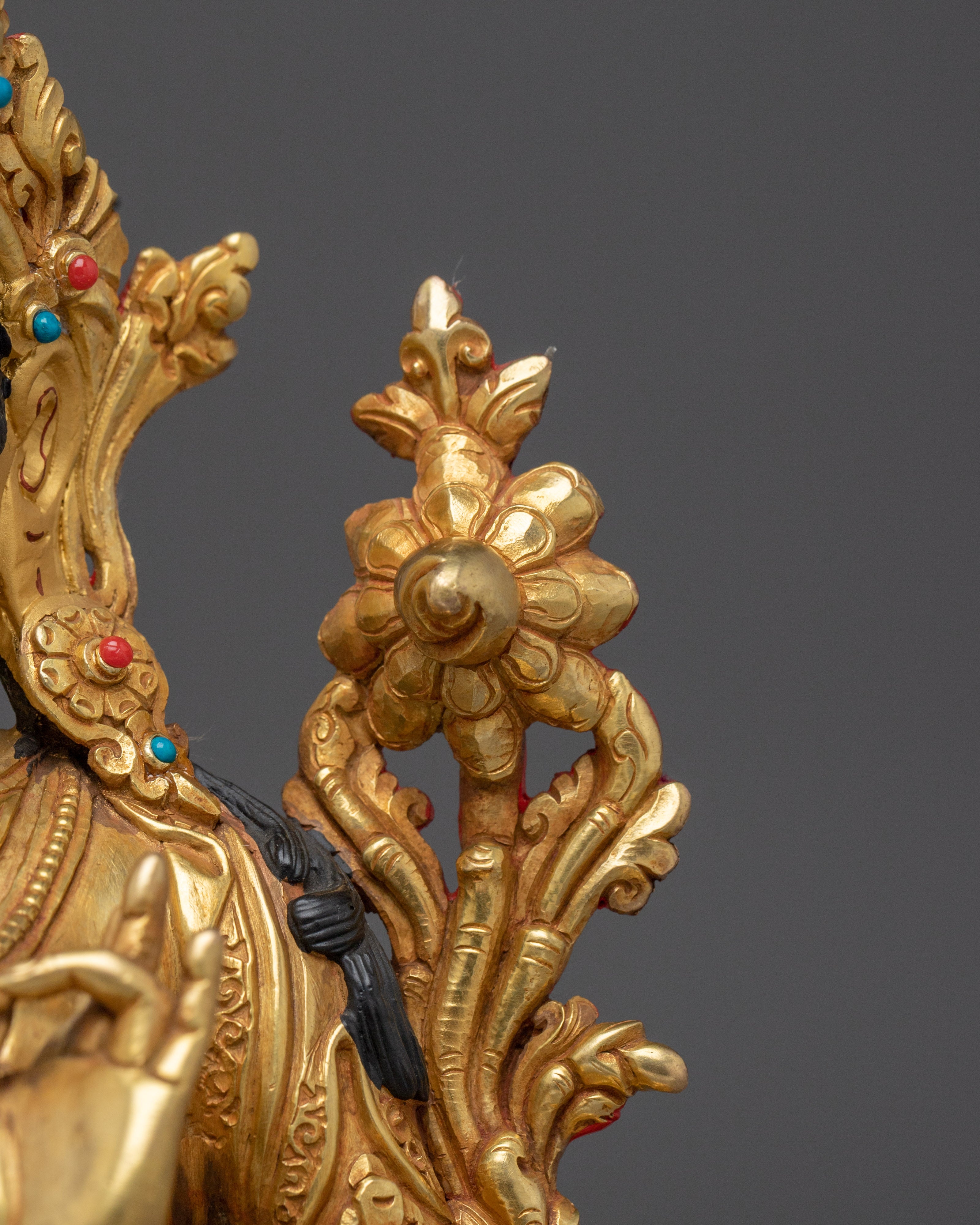 Buddhist Compassionate Goddess Shyama Tara Handmade Statue