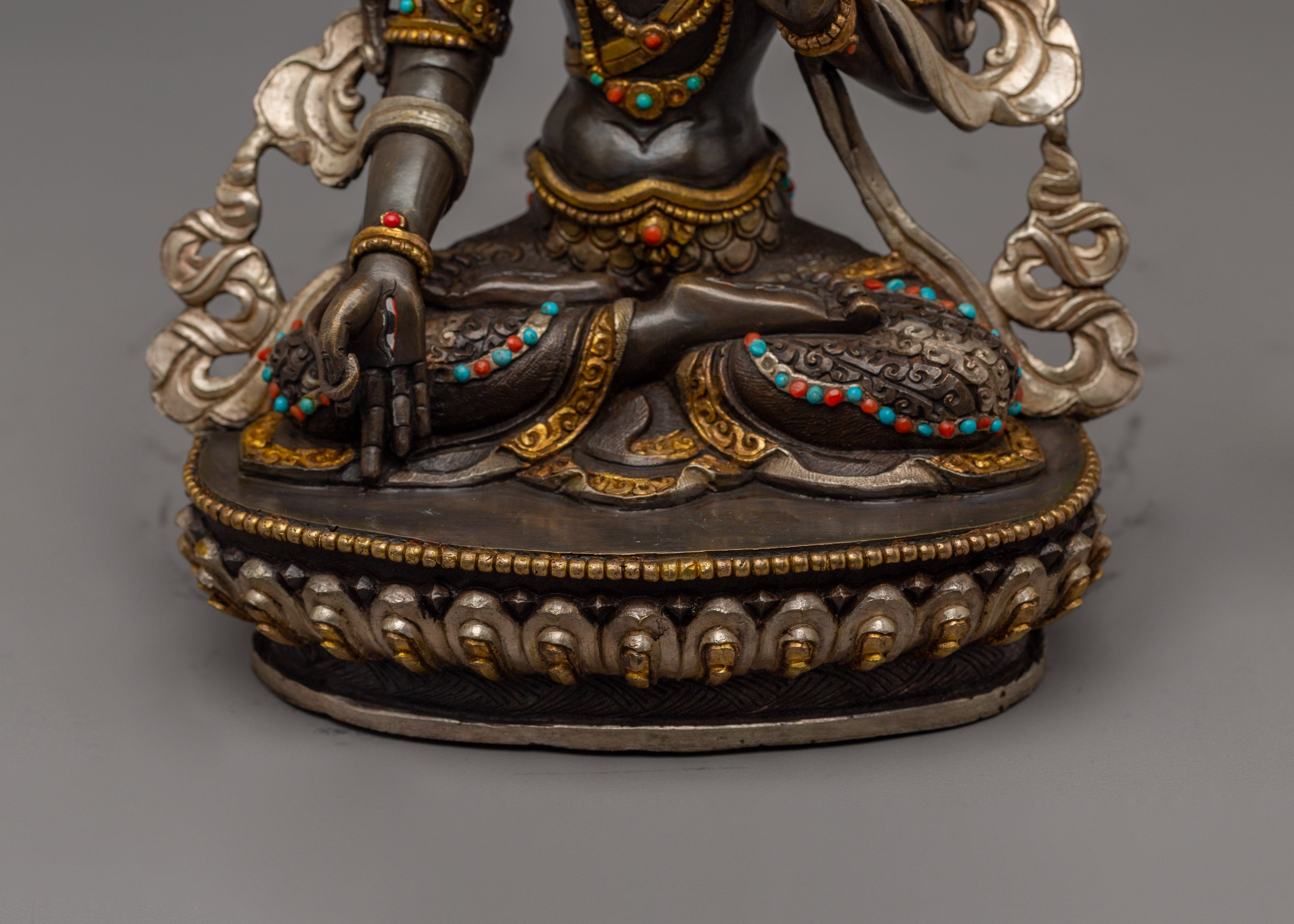 White Tara Sacred Buddhist Art | Divine Protector and Spiritual Guide