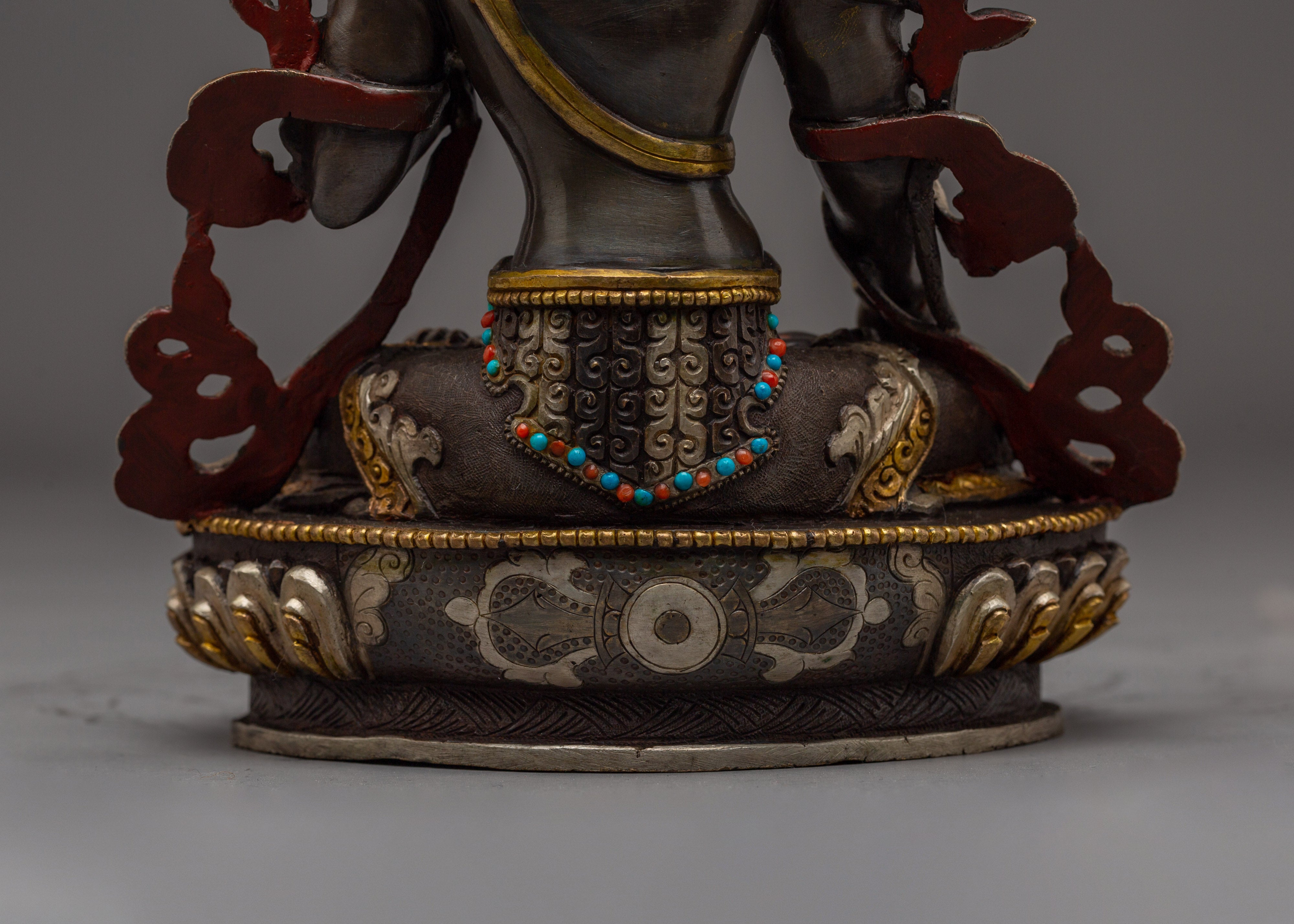 White Tara Sacred Buddhist Art | Divine Protector and Spiritual Guide