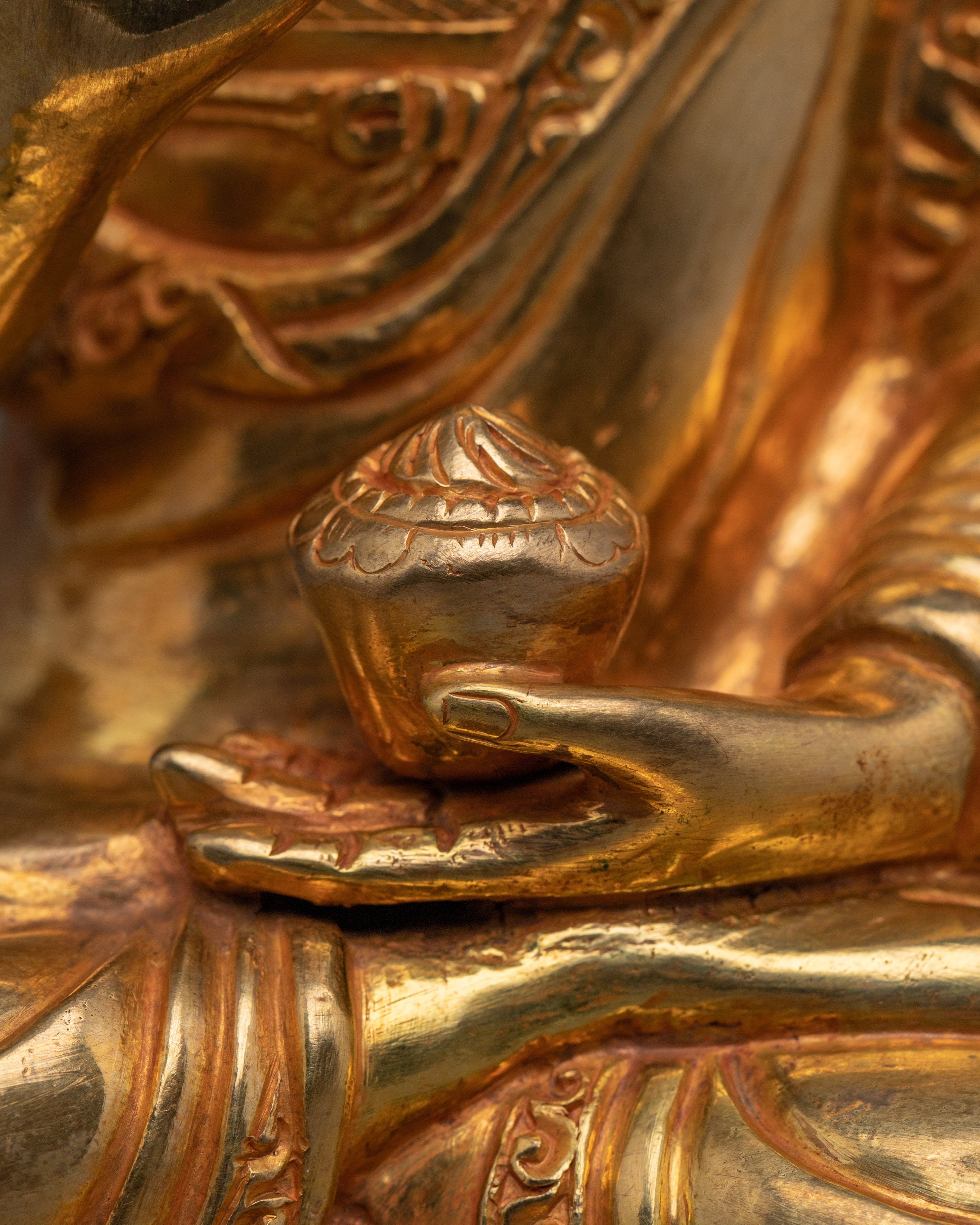 Buddhist Spiritual Amoghasiddhi Statue | One of the Five Wisdom Buddhas